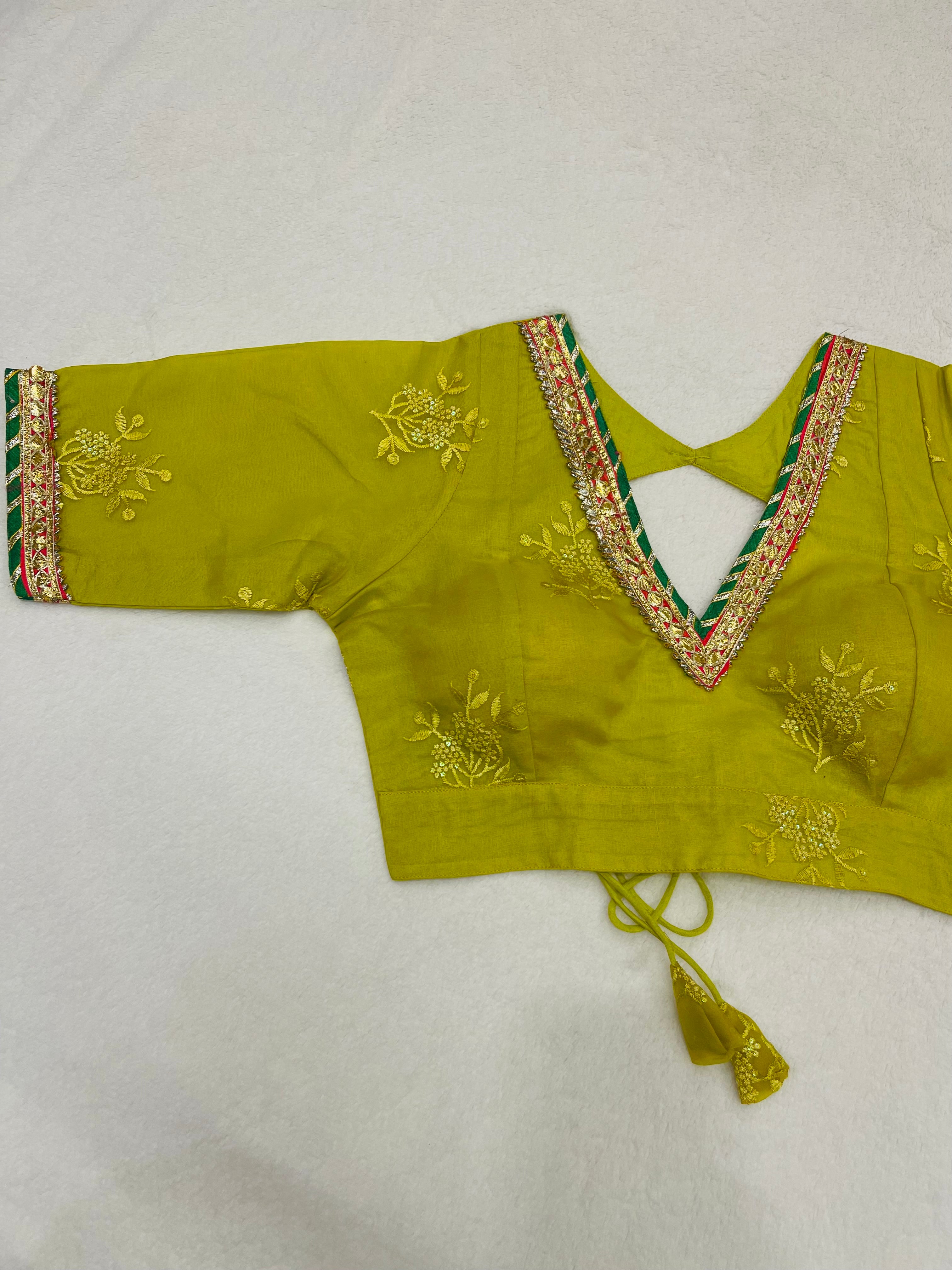 Divine Yellow Gotta Lace Blouse