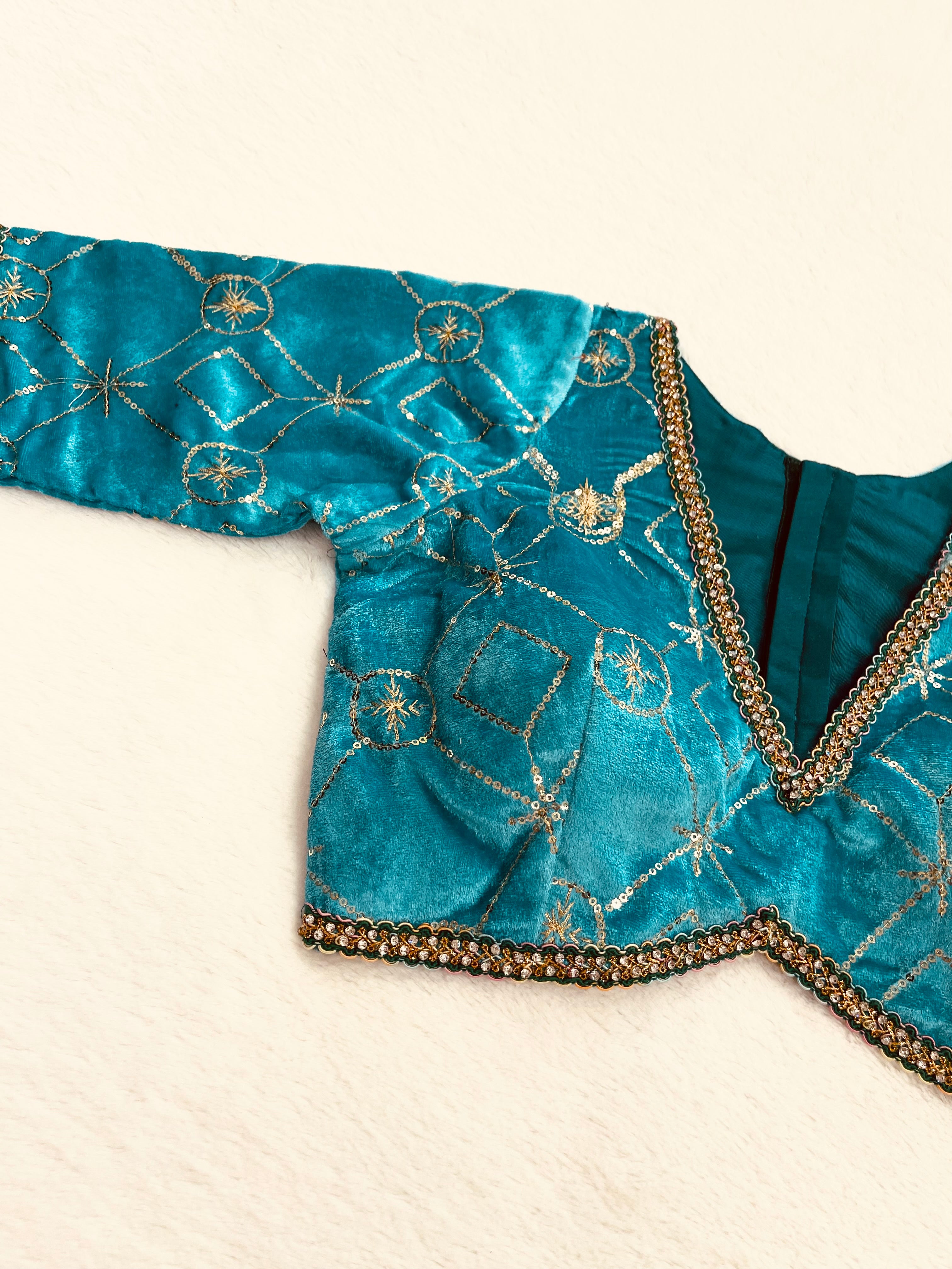 Chandrika Green Blouse