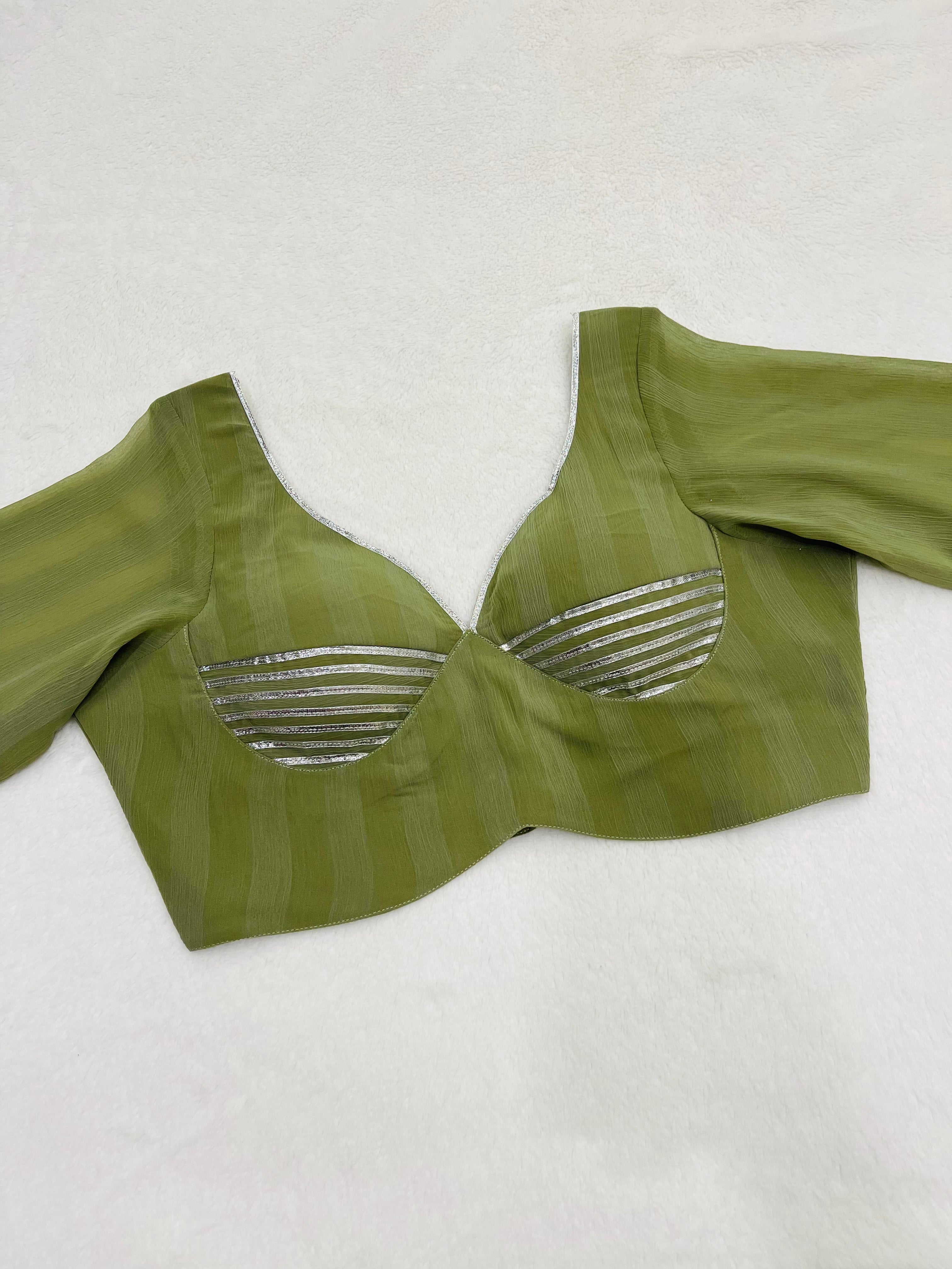 Lime Green Gotta Work Sleeves Blouse