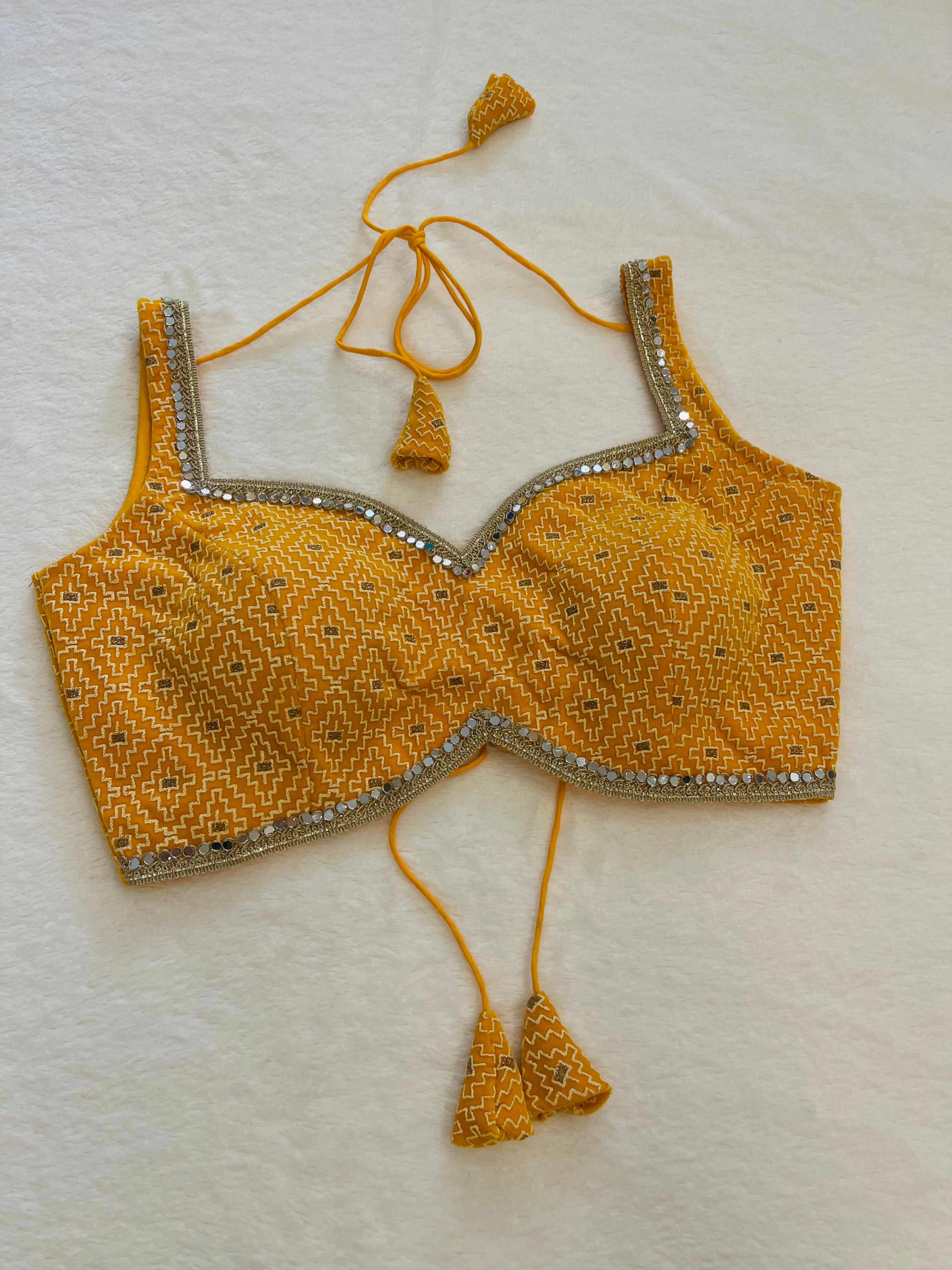 Chamak Yellow Blouse