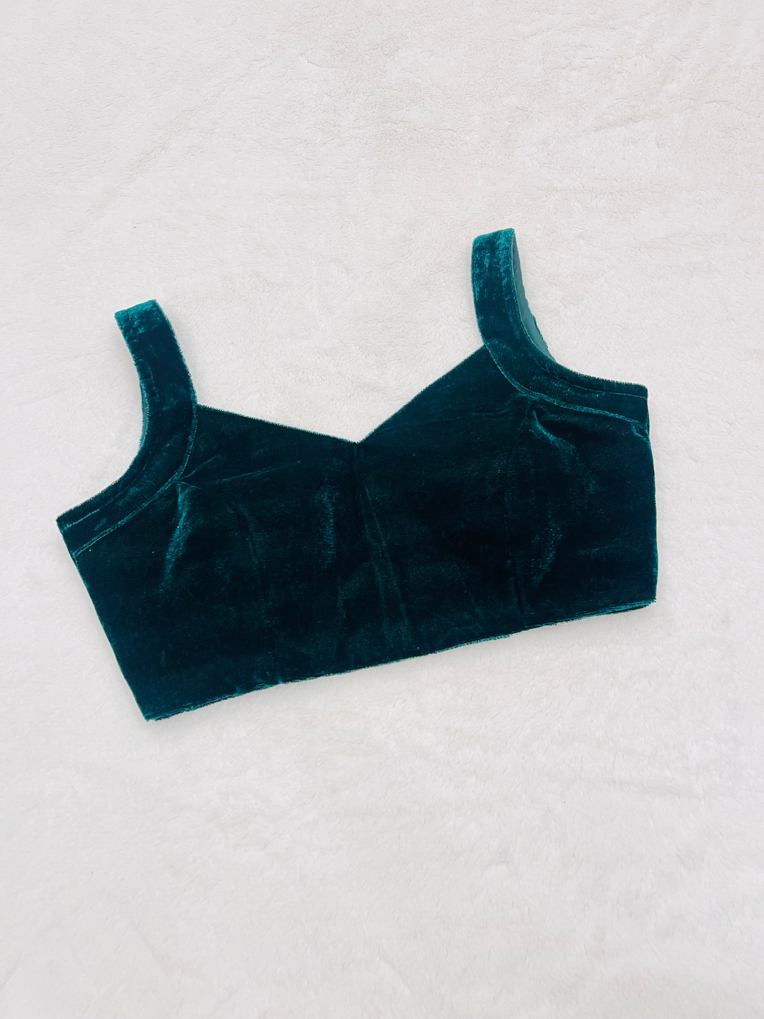 Nayab Teal Blue Blouse