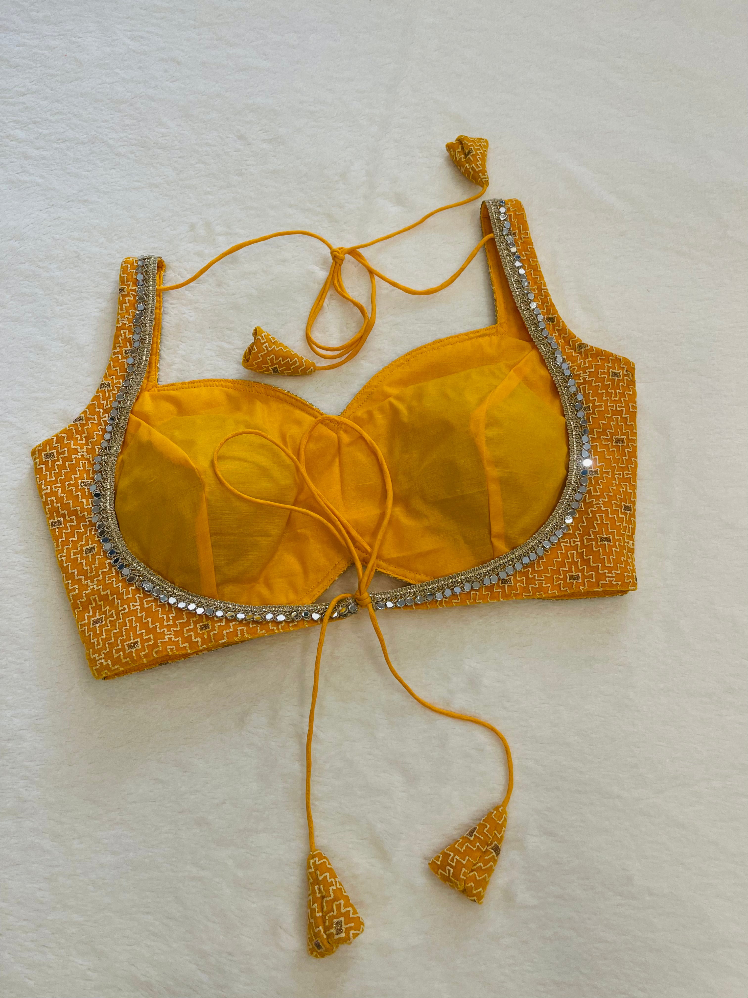 Chamak Yellow Blouse