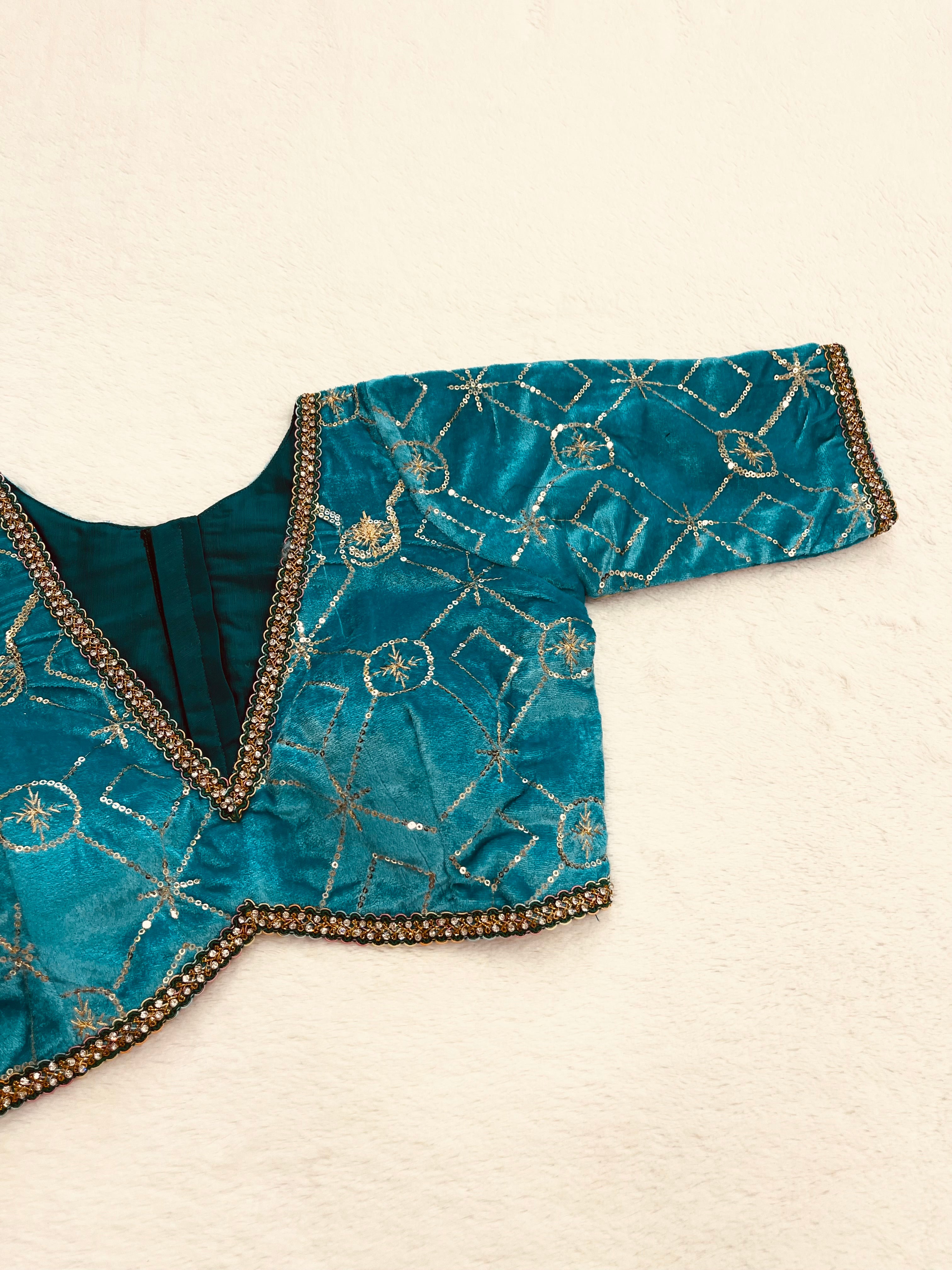 Chandrika Green Blouse