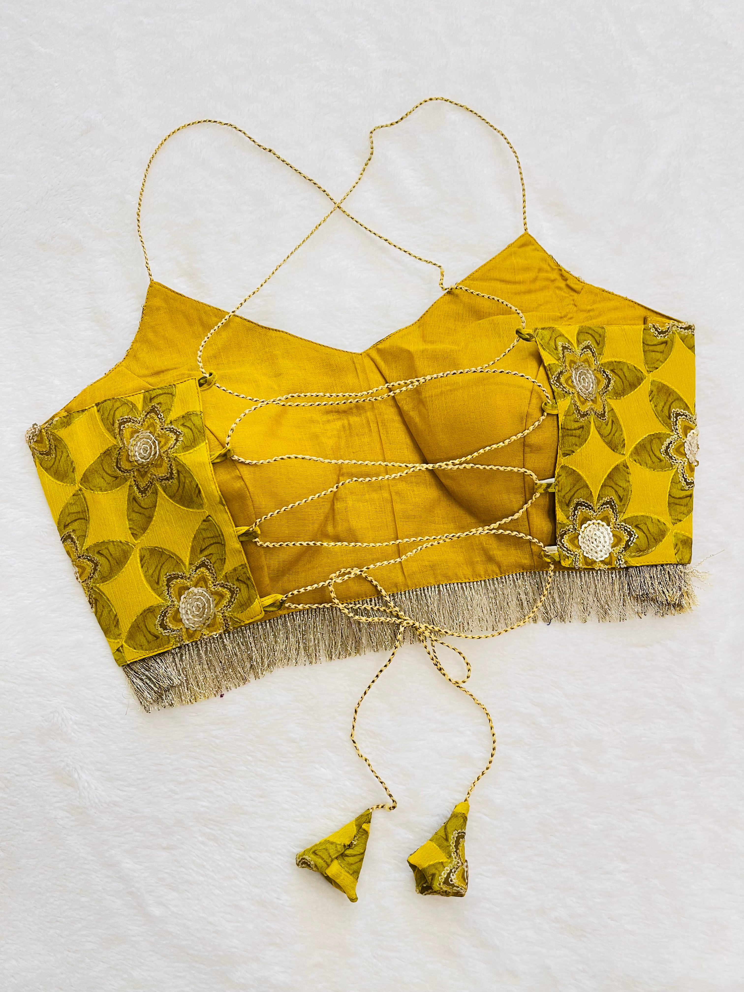 Divine Yellow sequin Blouse