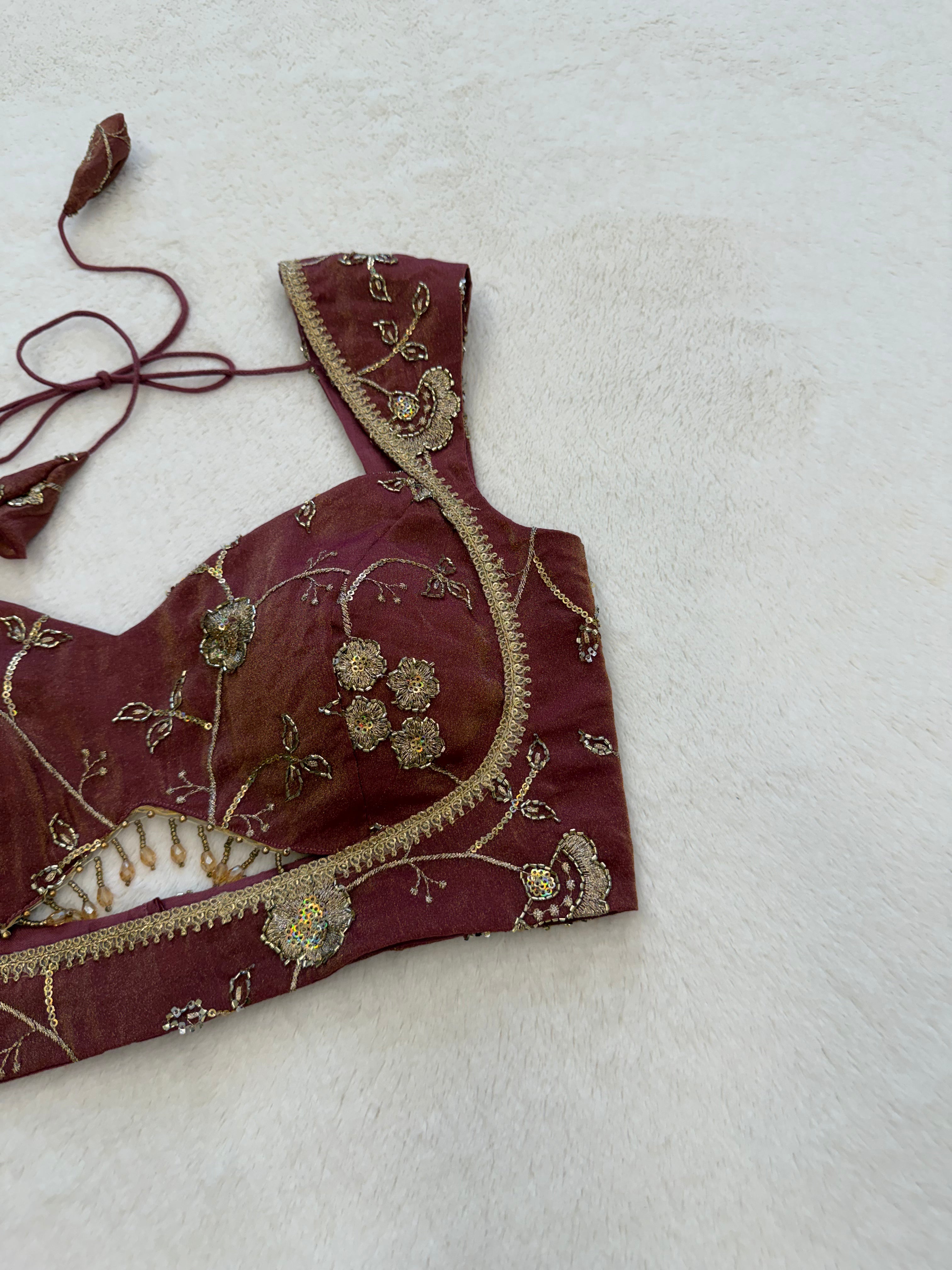 Zarina Deep Wine Blouse