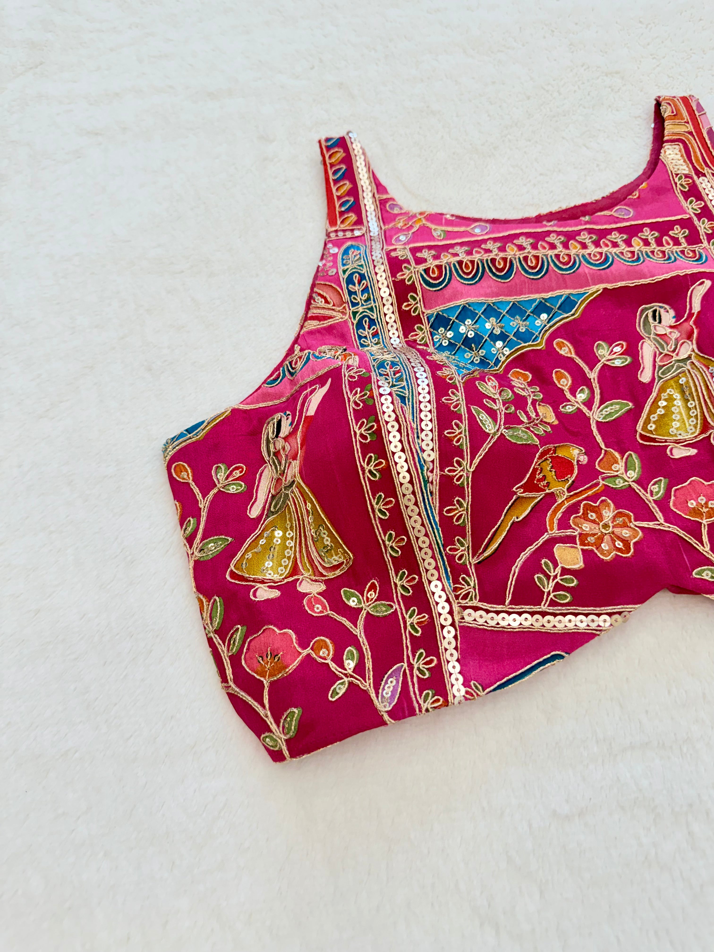 Anamika Rani Pink Blouse