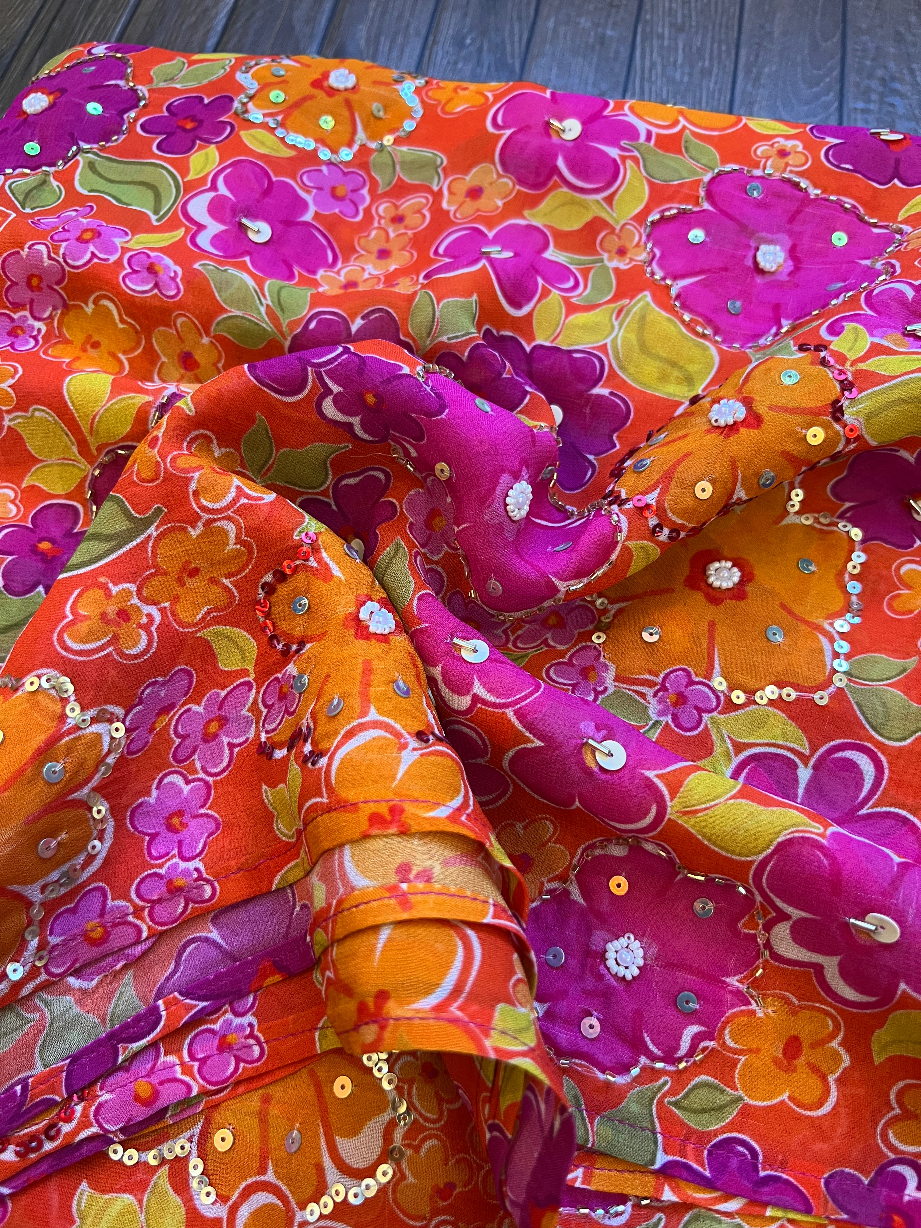 Rangmala Handwork Saree
