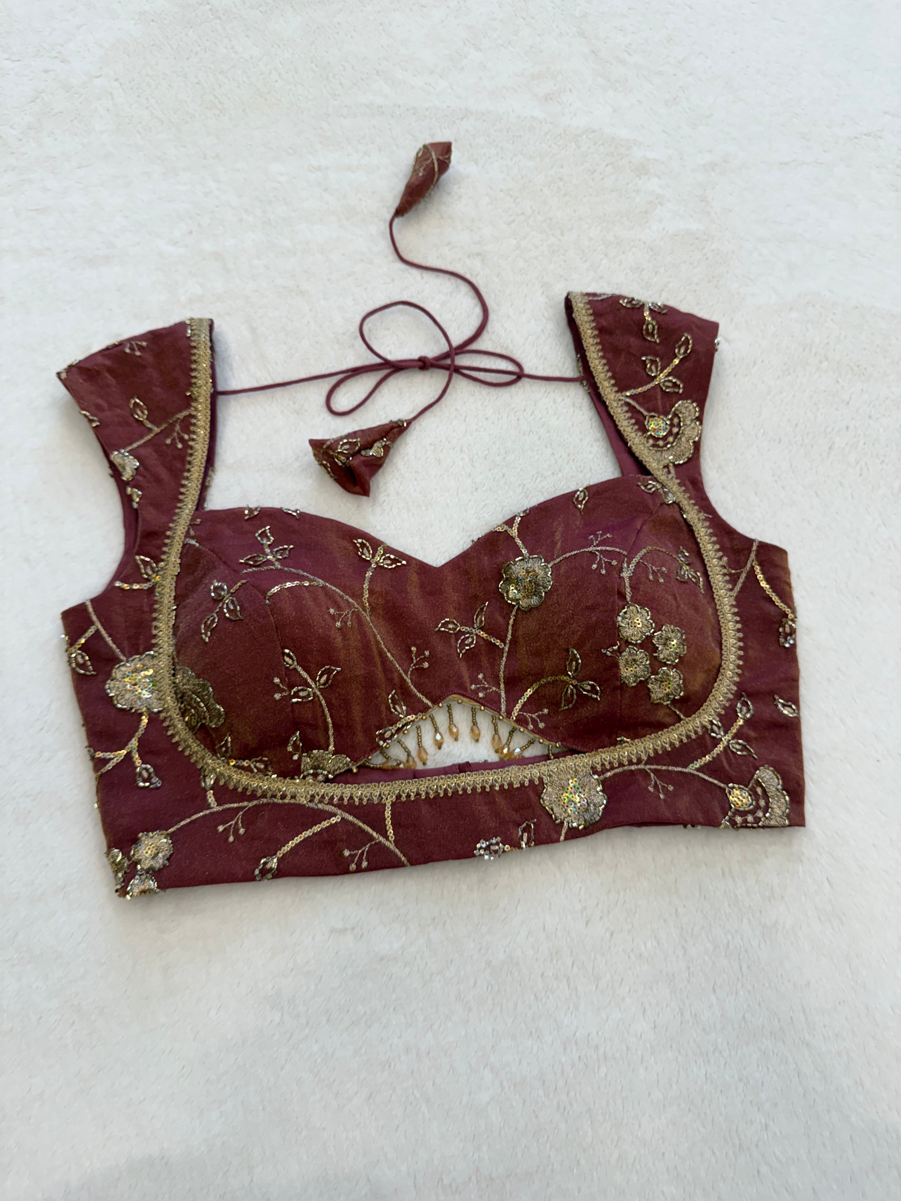 Zarina Deep Wine Blouse