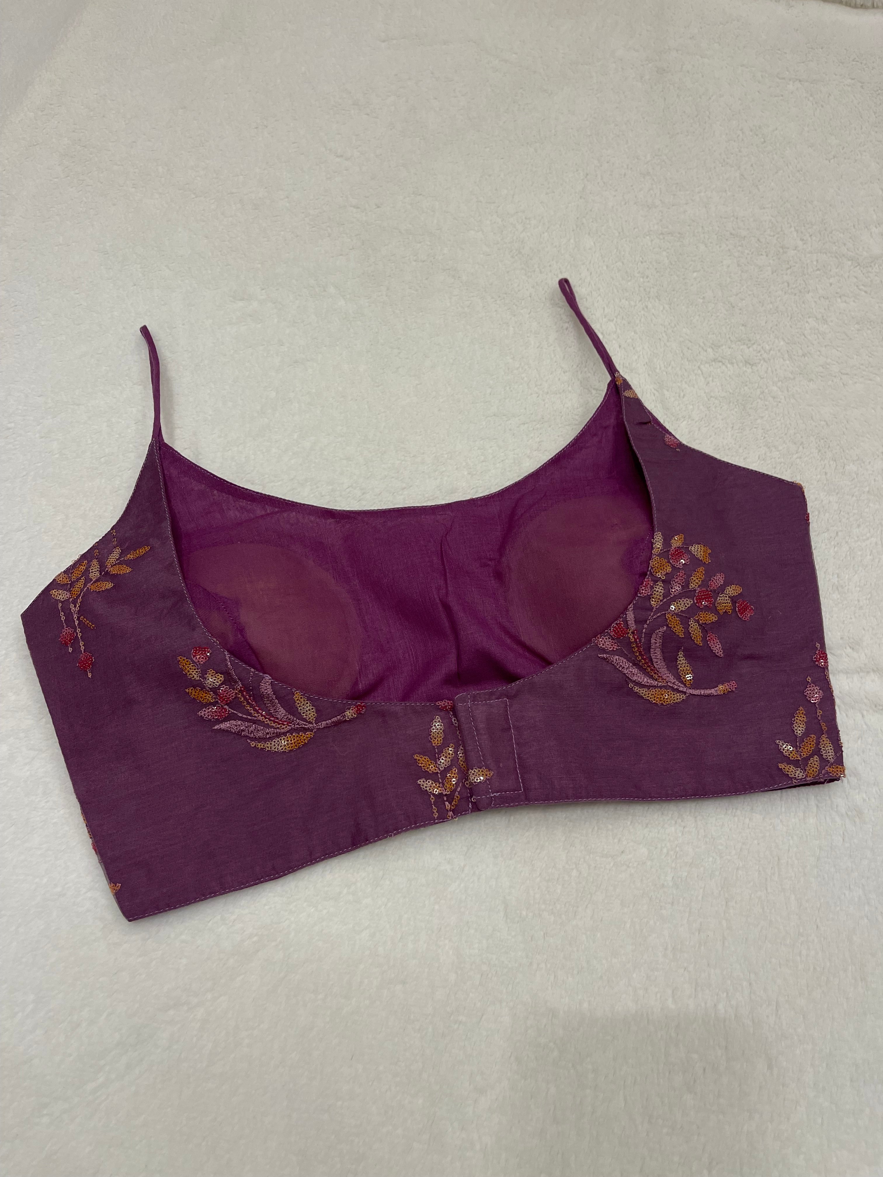 Divine Organza Purple Blouse