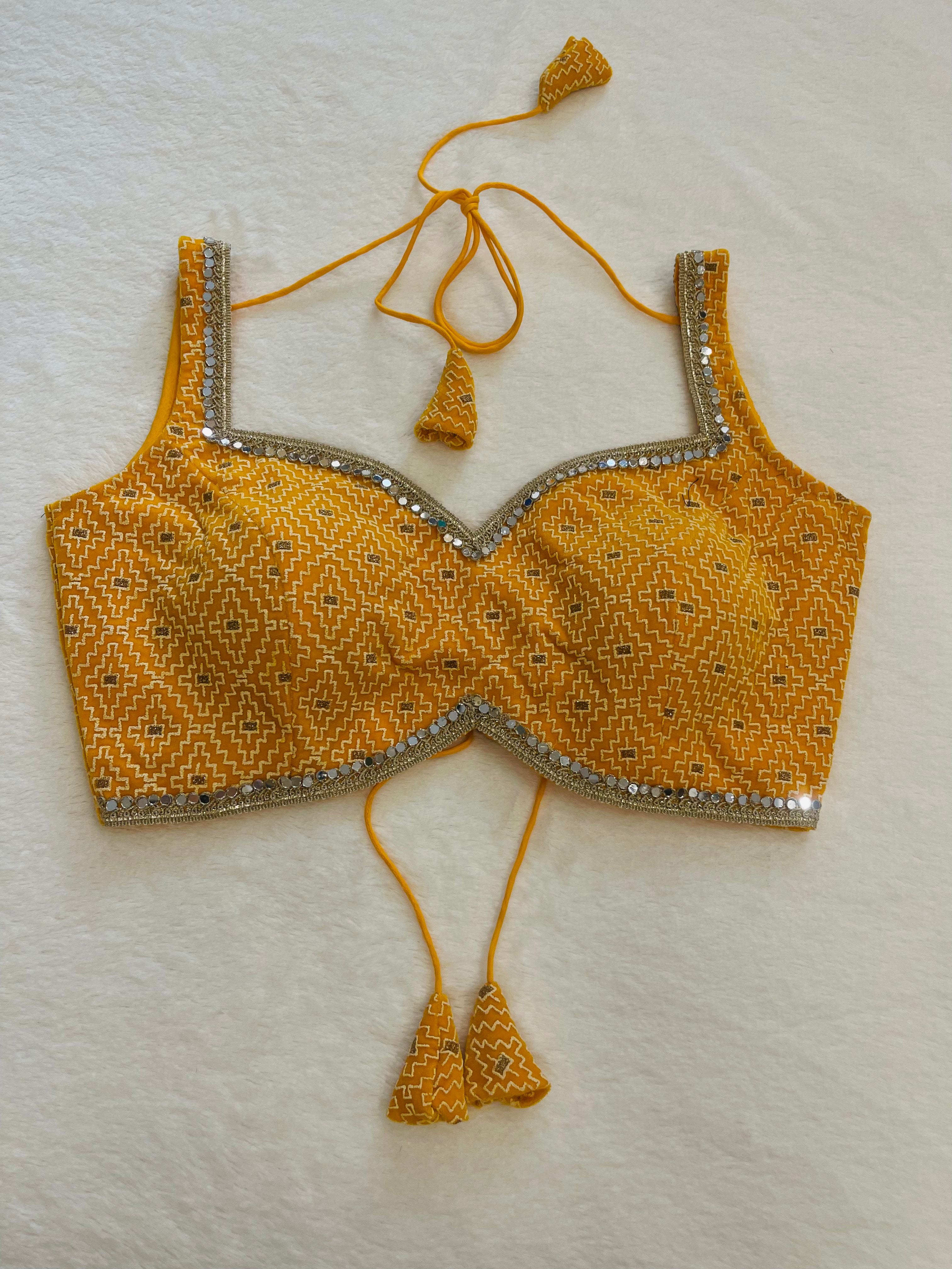 Chamak Yellow Blouse