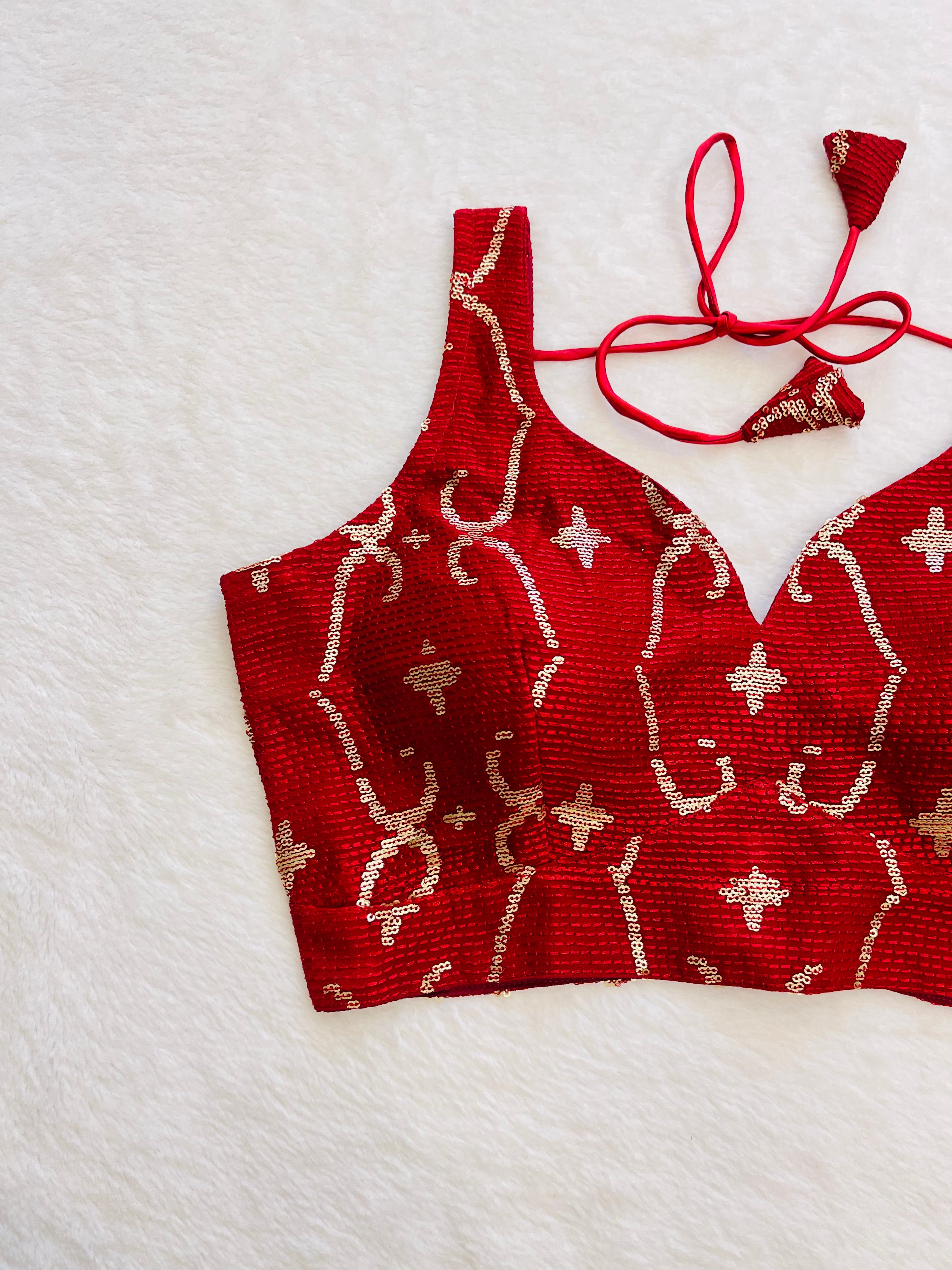 Gazal Red blouse