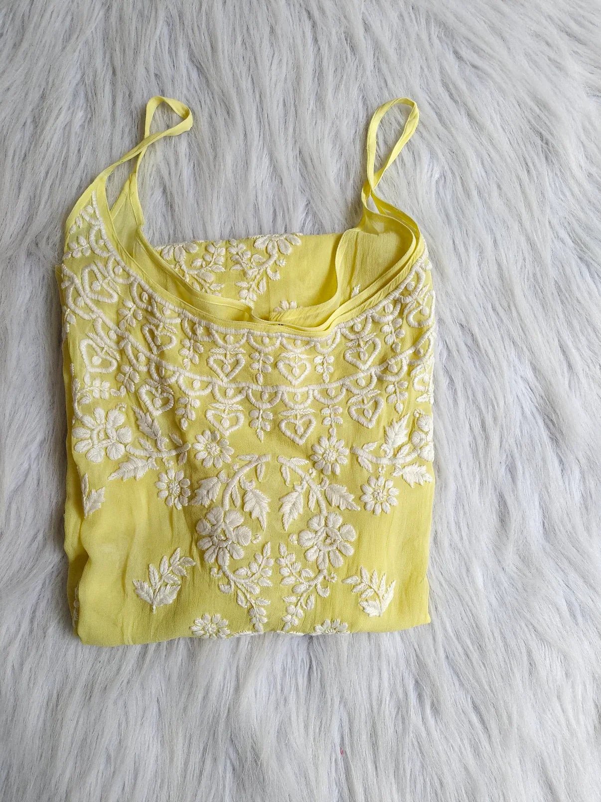 Noori Pastel Yellow Cotton Kurta