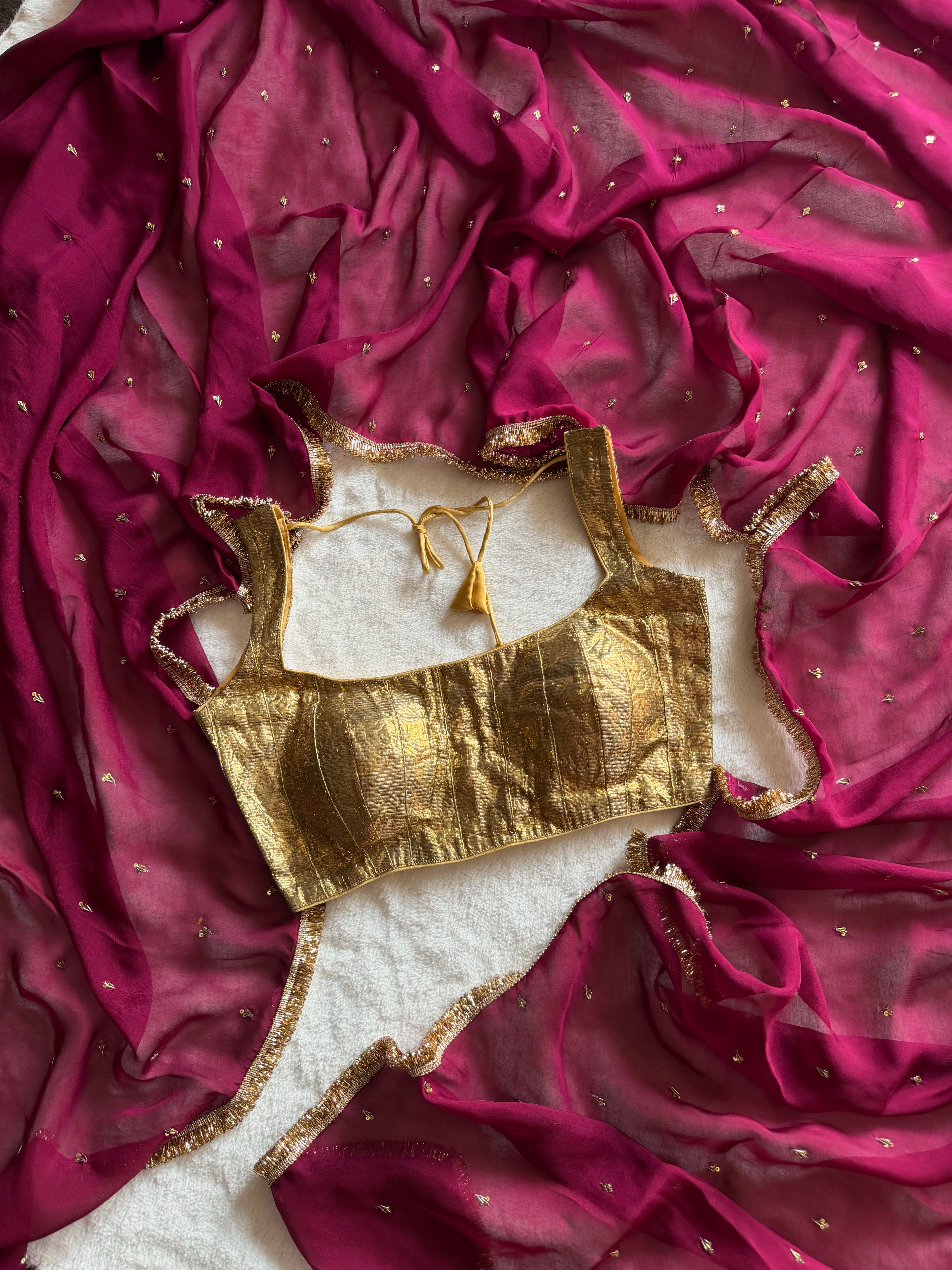 Designer Soft Organza Saree for Pre-Order