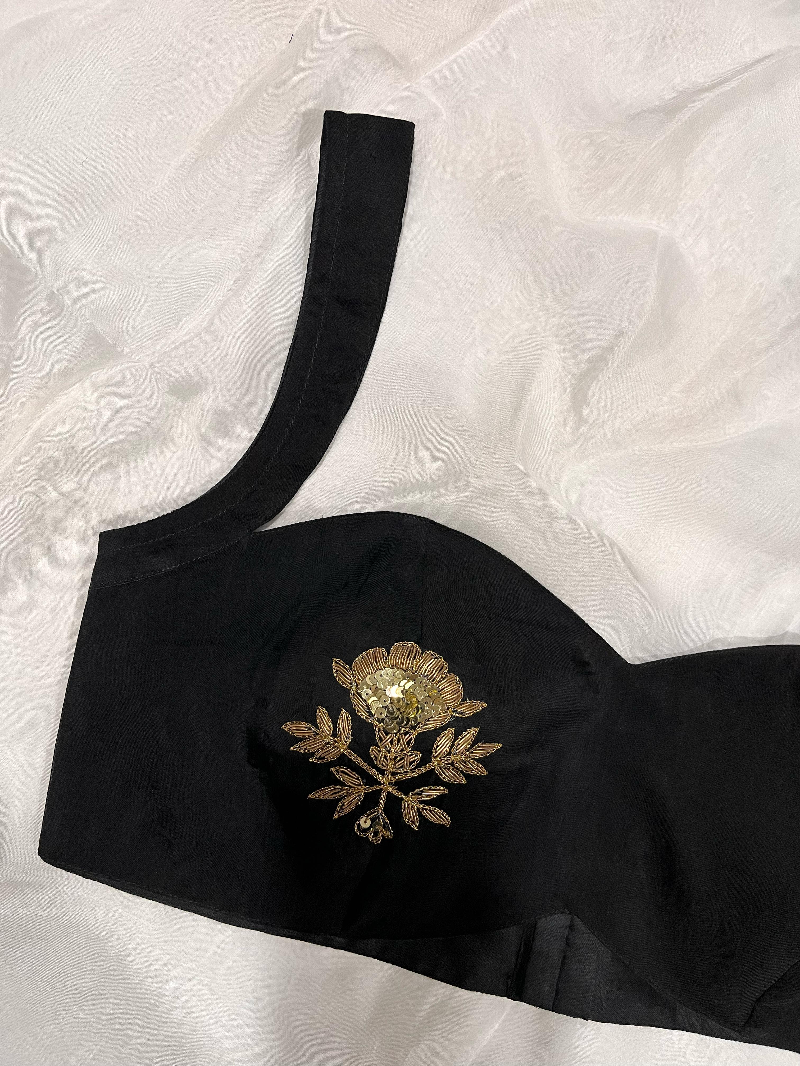 Kashish Black Handwork Blouse