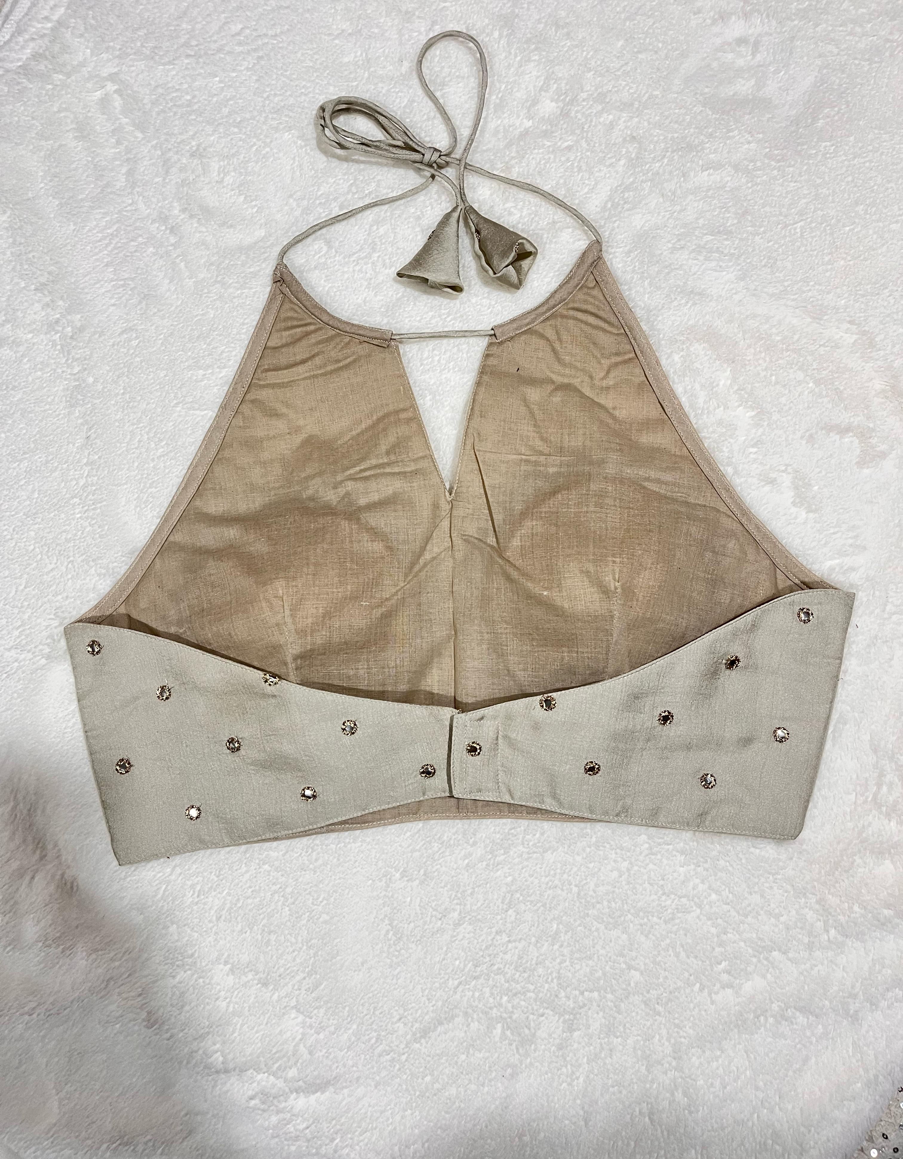 Ivory Halter Blouse