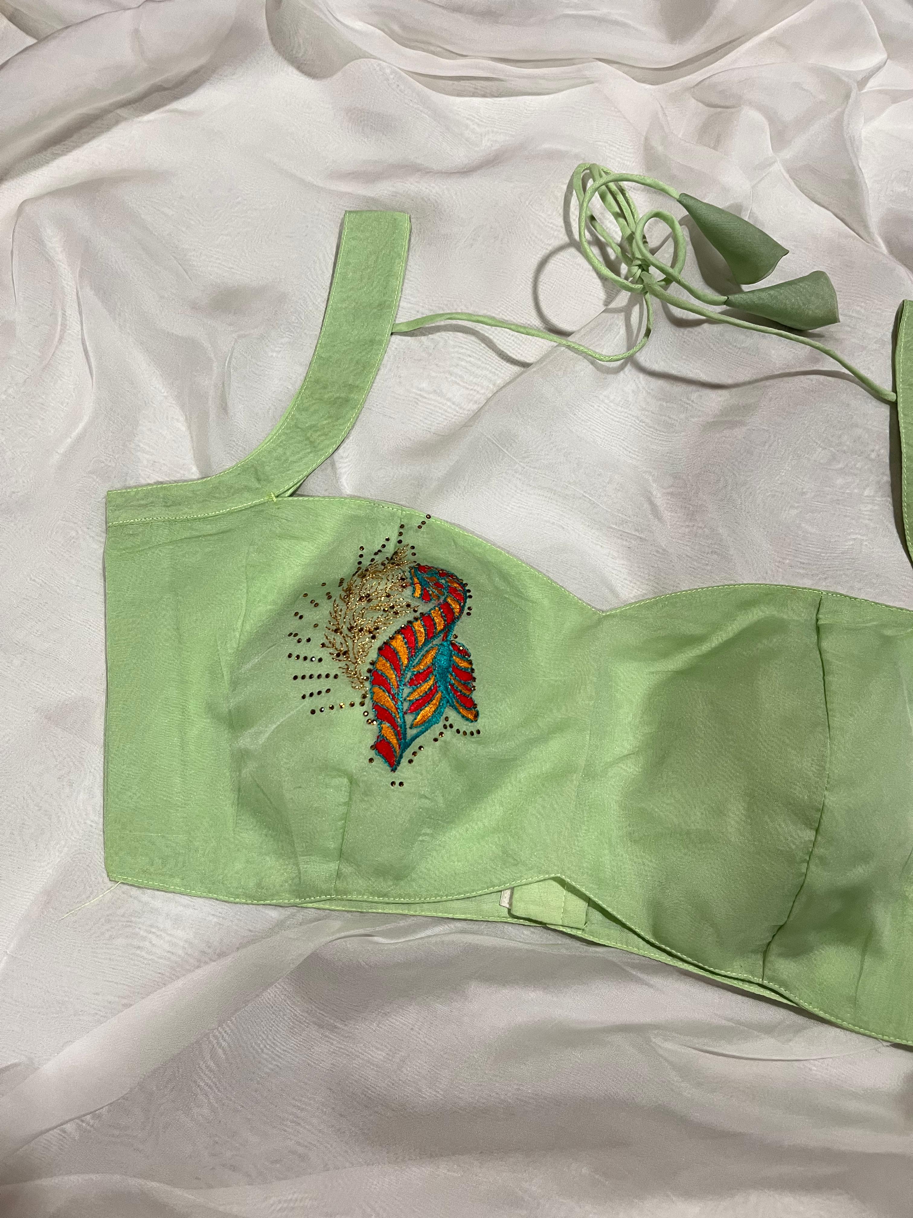 Kashish Mint Green Blouse