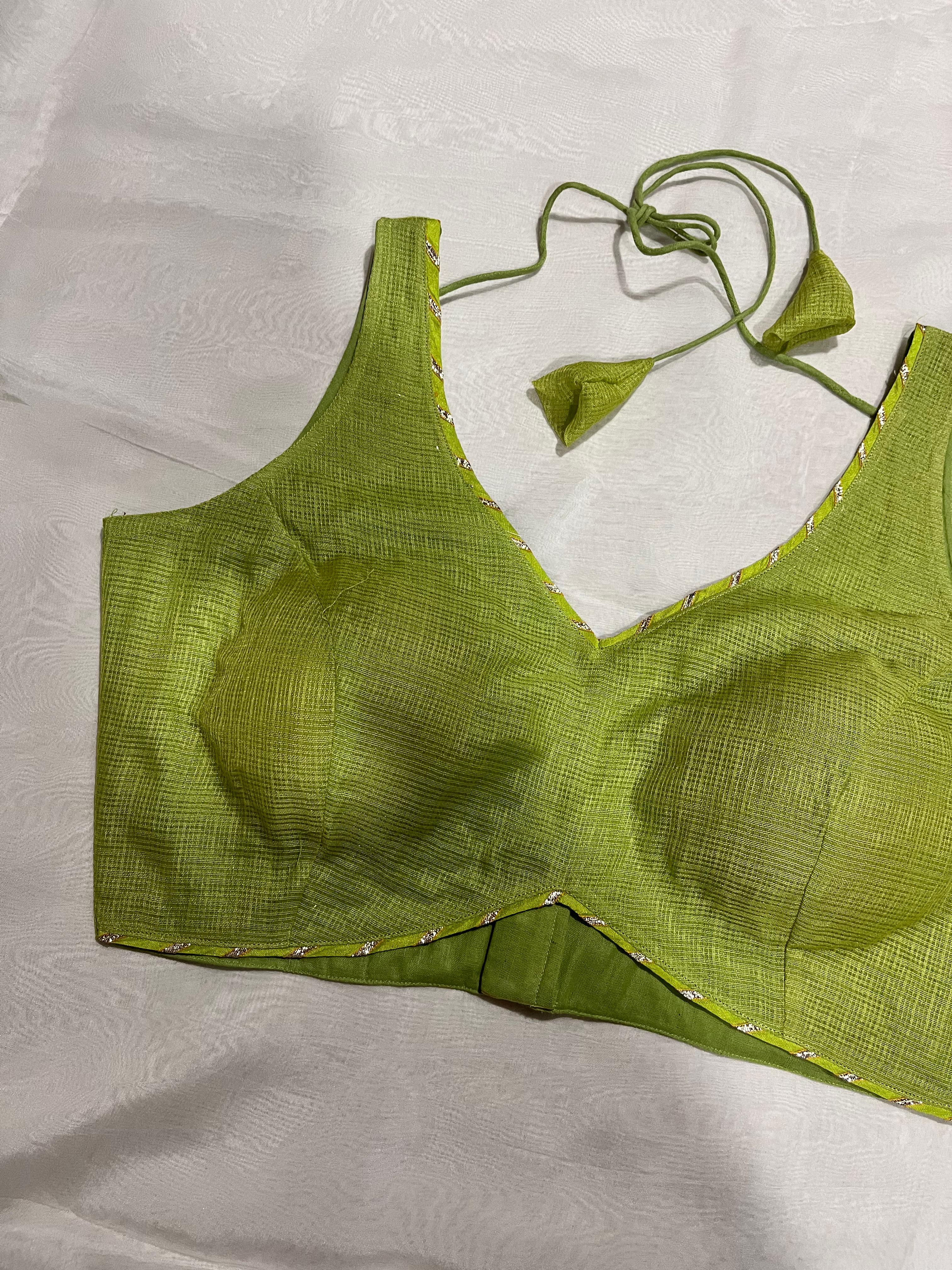 Kavya lime green blouse