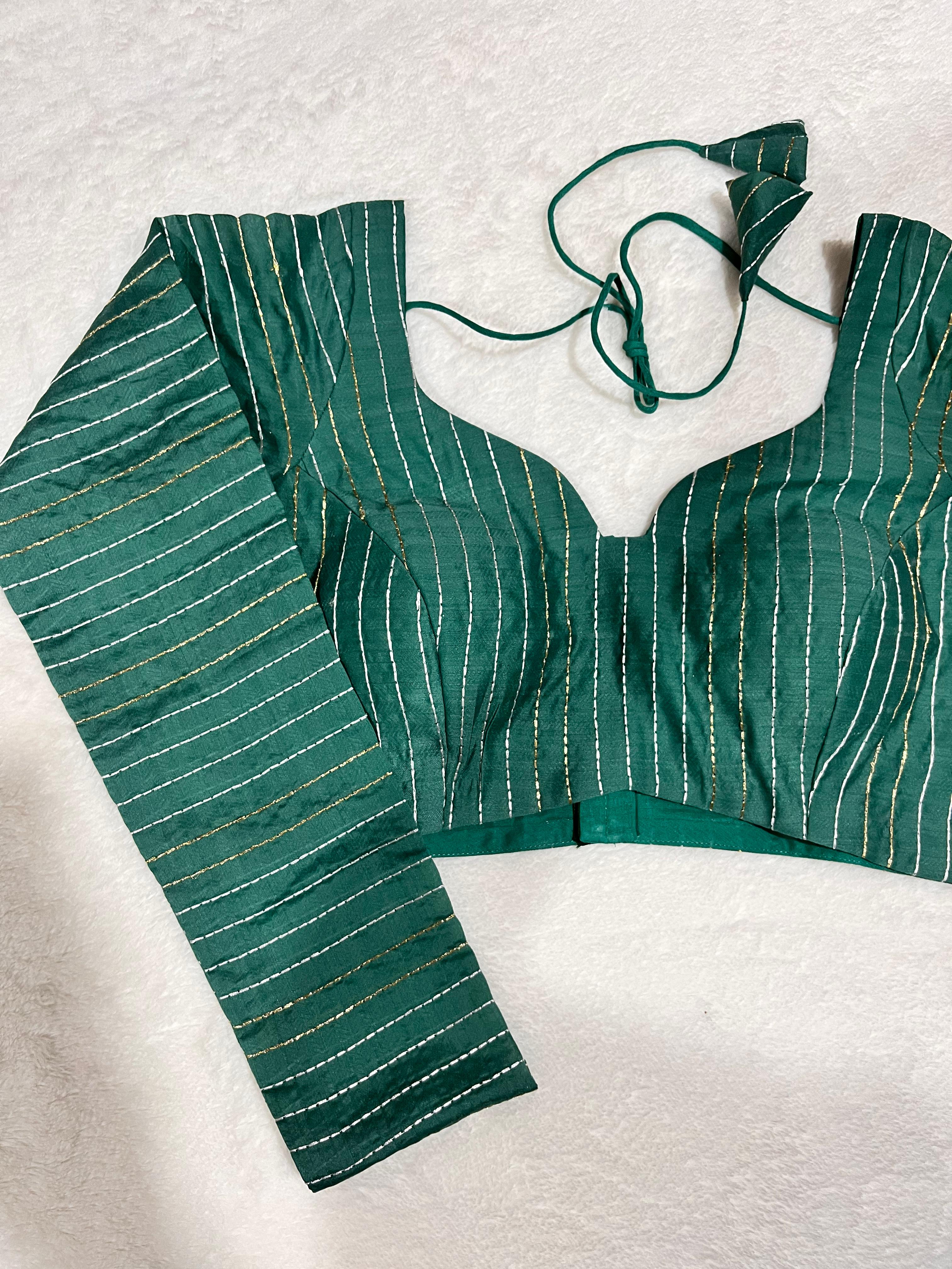 Meher Teal Blue Blouse