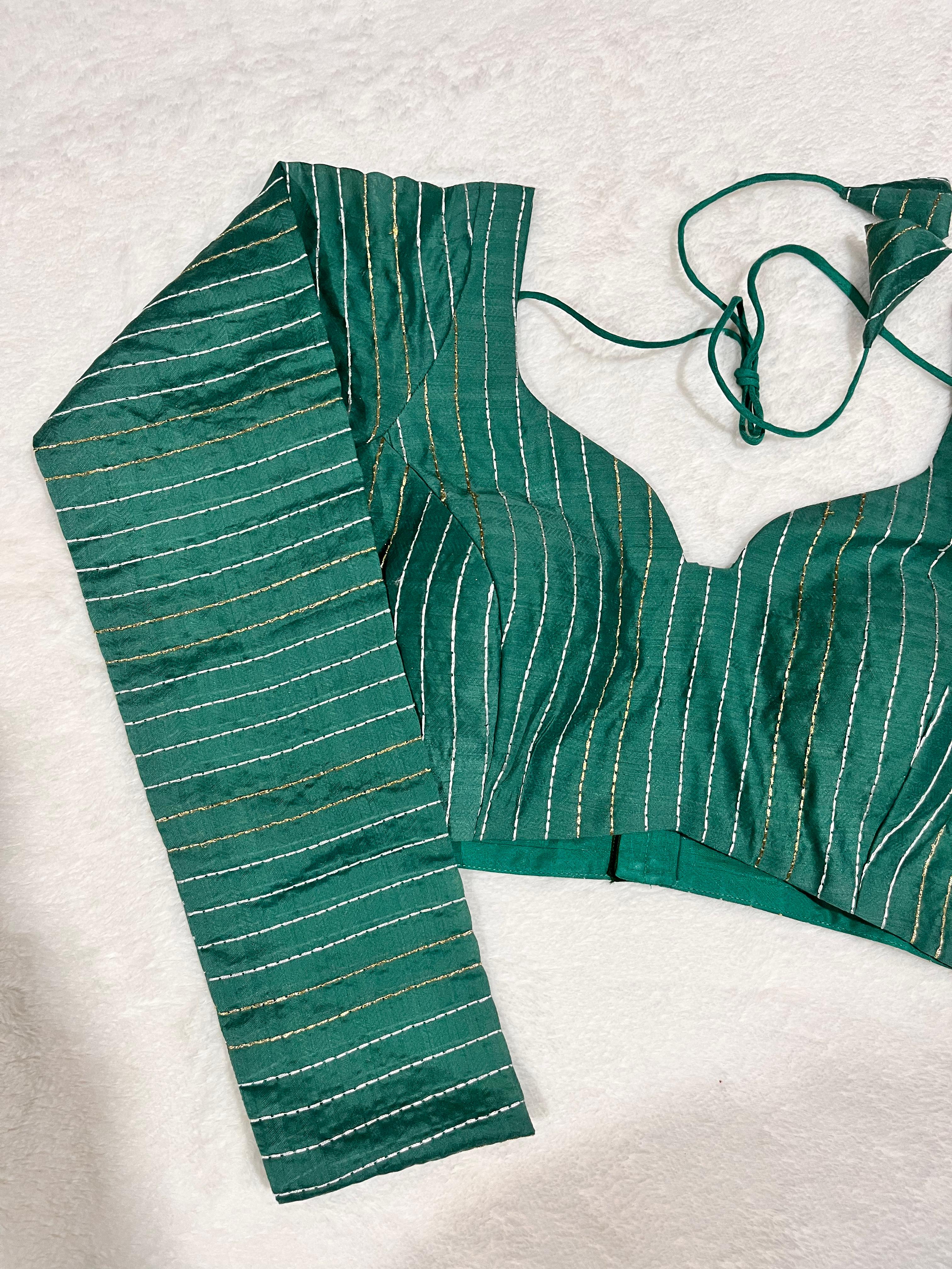 Meher Teal Blue Blouse