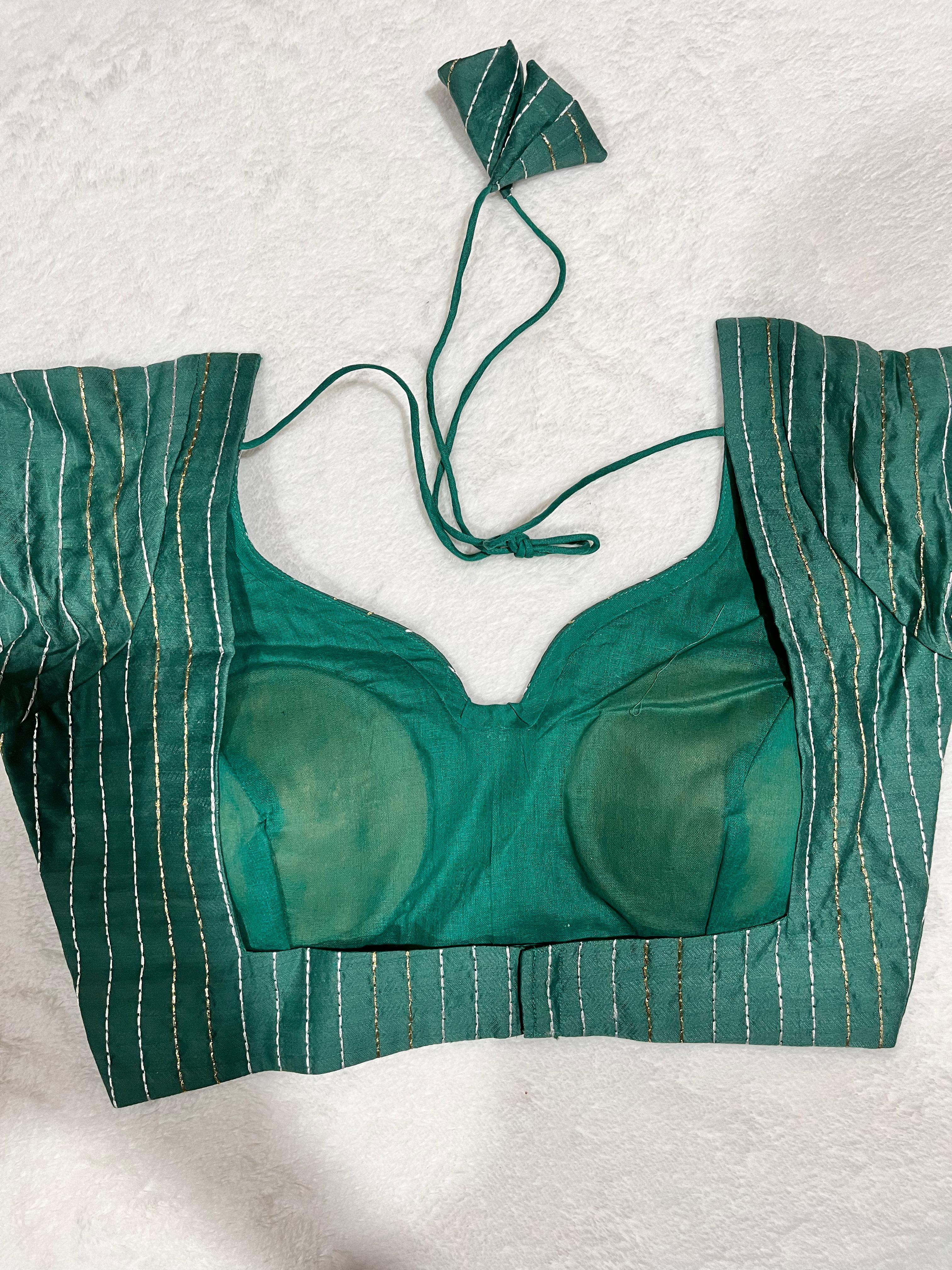 Meher Teal Blue Blouse