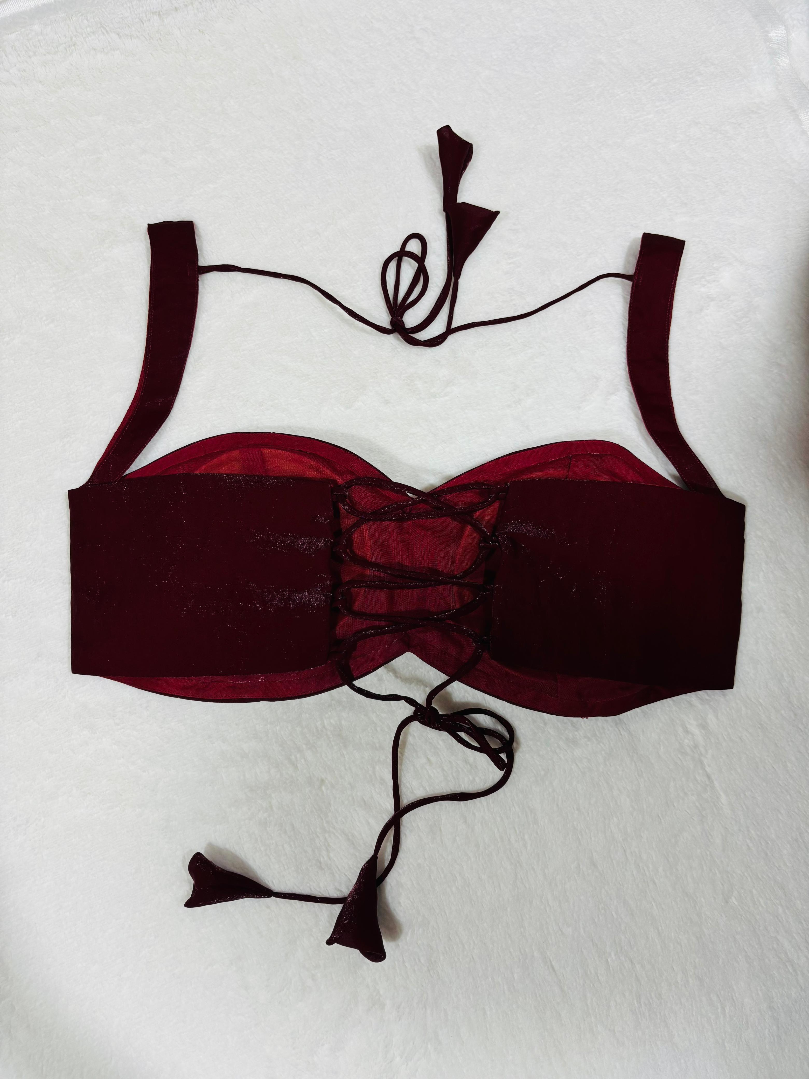 Kashish handwork Maroon Blouse