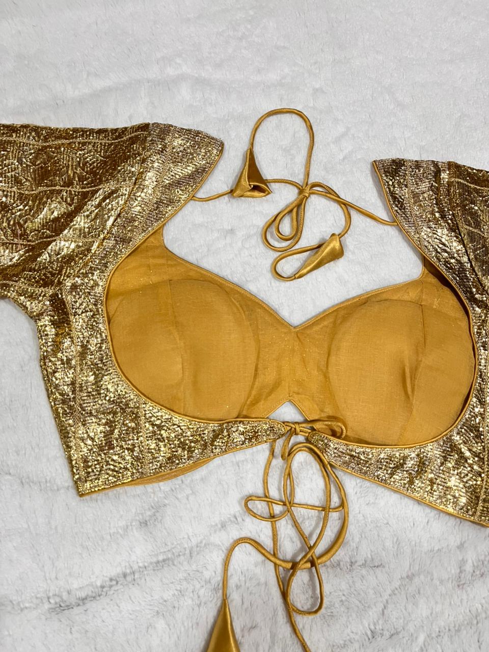 Gold Sabyasachi Style Blouse