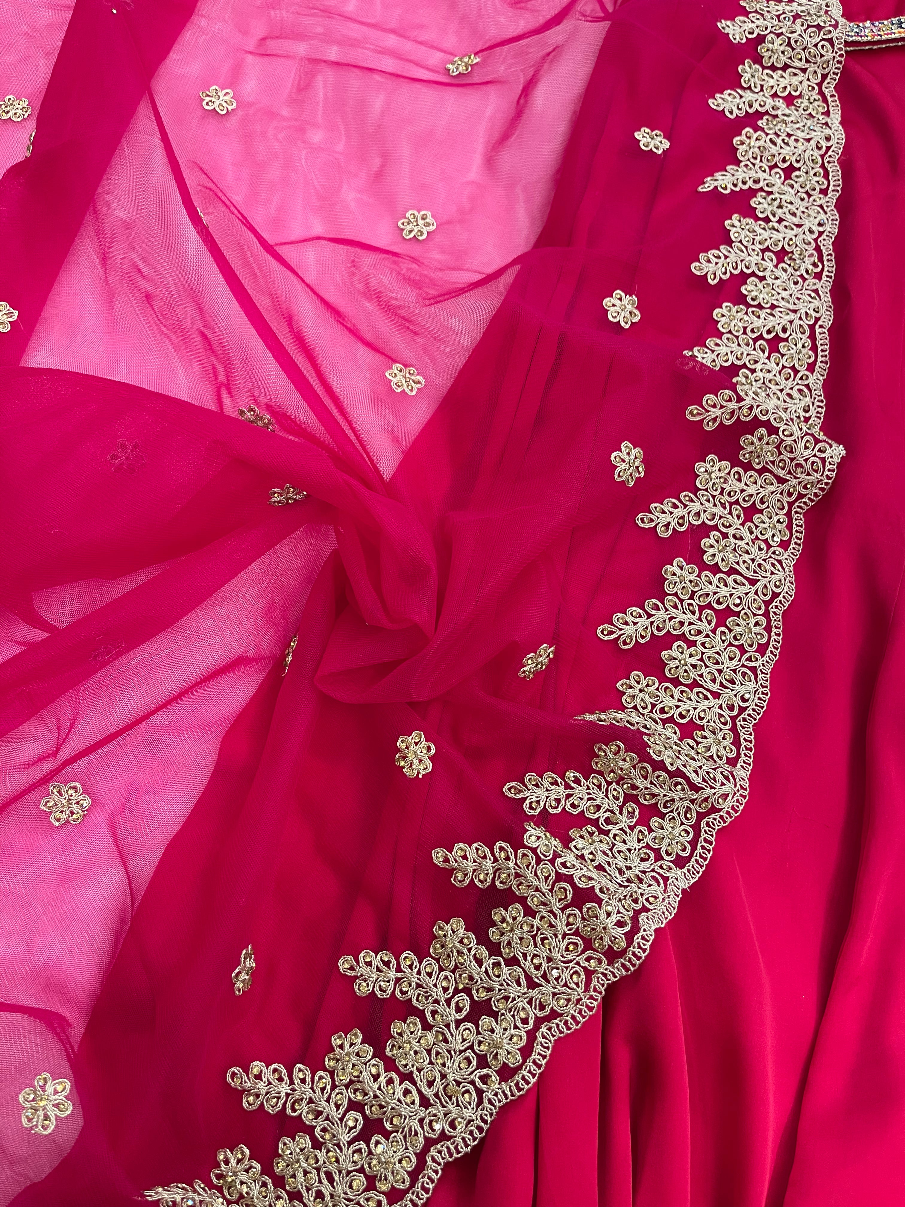 Saundh pink anarkali set