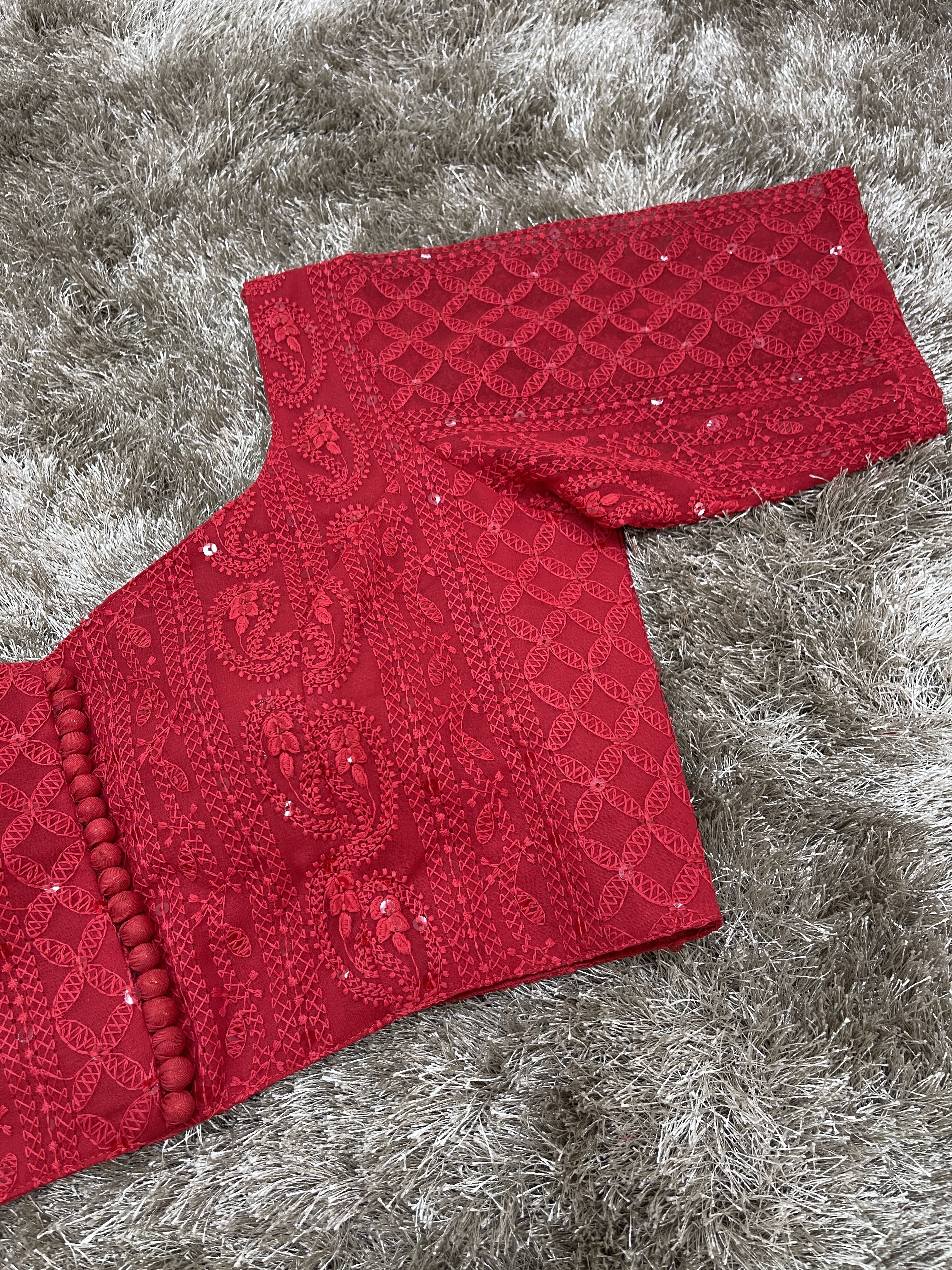 Lakhnavi Sleeve Potli Blouse