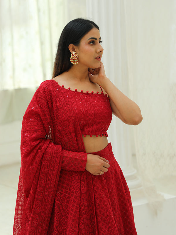 Gulmohar Lehenga