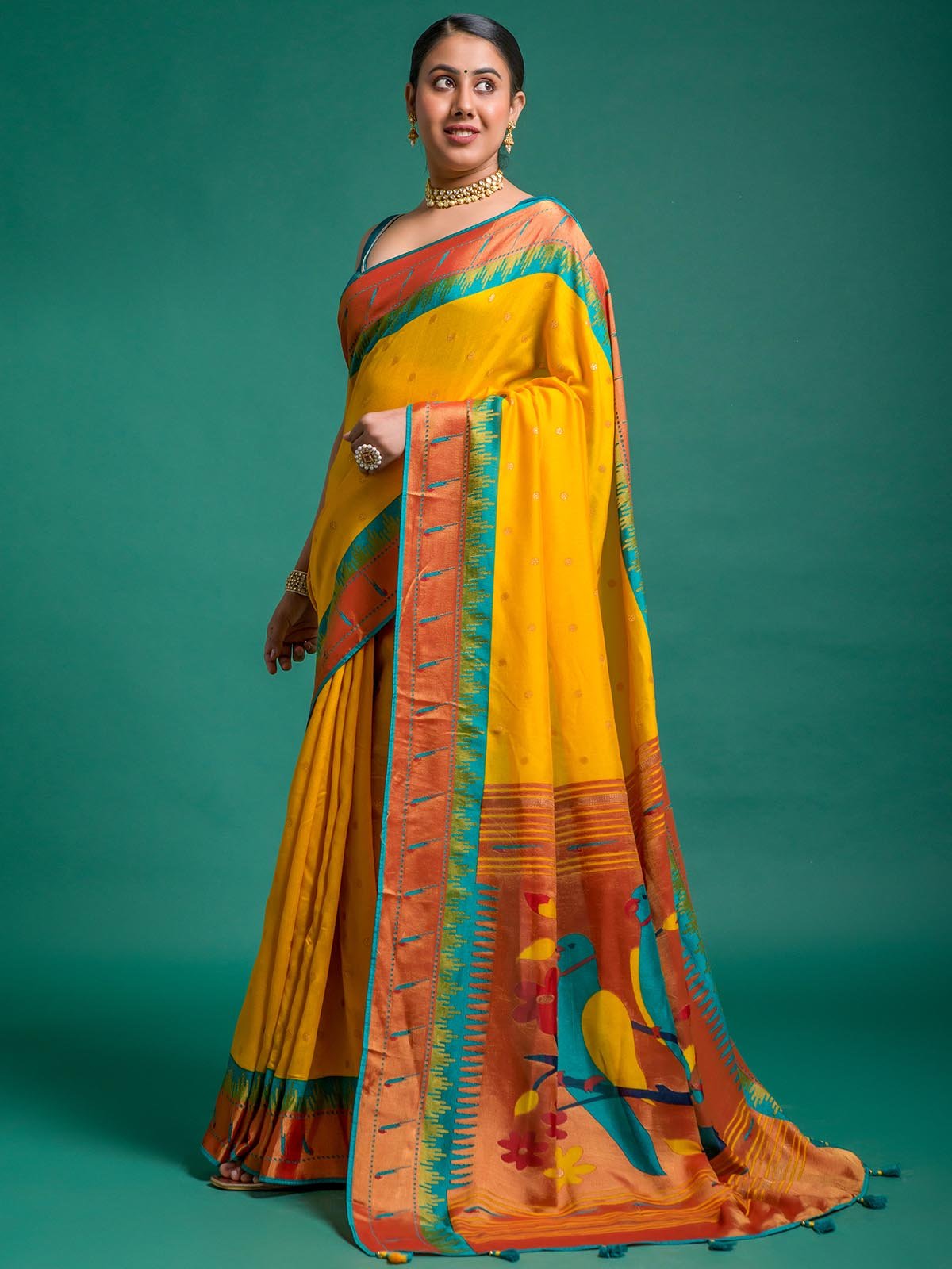 Pankhudi Brasso Silk Saree