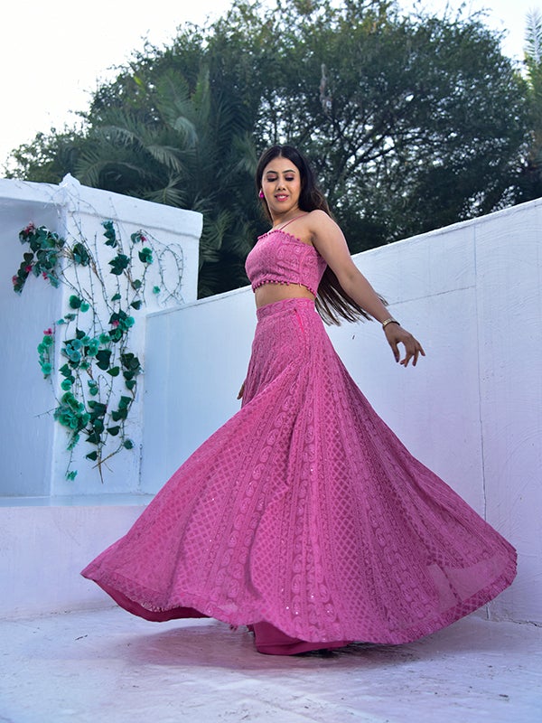 Shaam Gulabi Lehenga