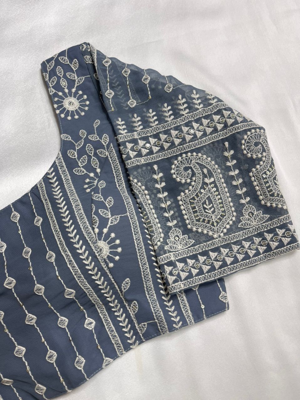 Grey Georgette Blouse