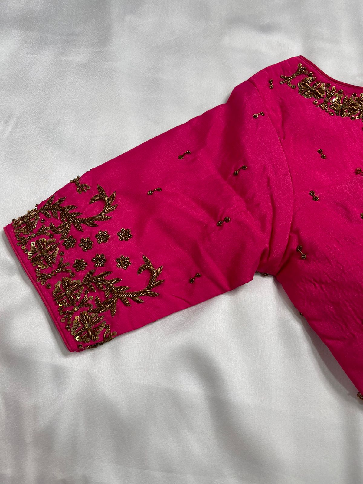 Gulabi Rang Handwork Blouse