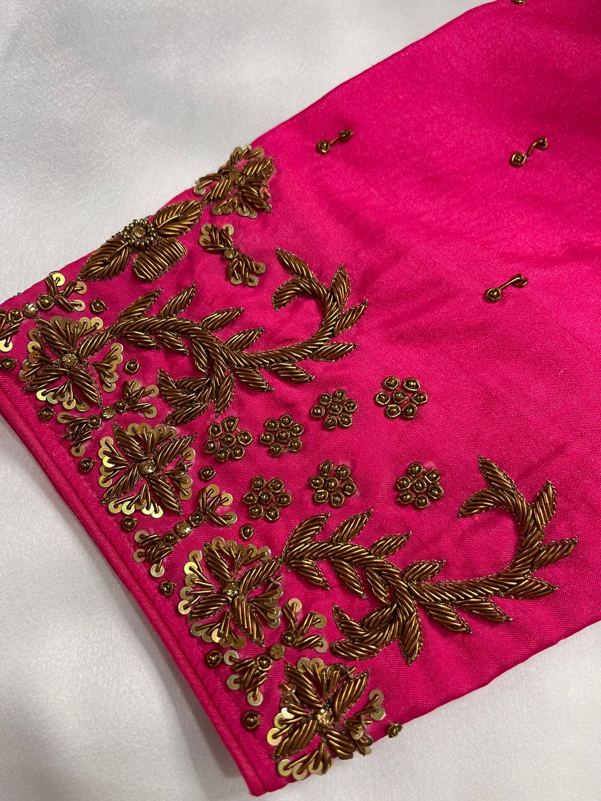 Gulabi Rang Handwork Blouse
