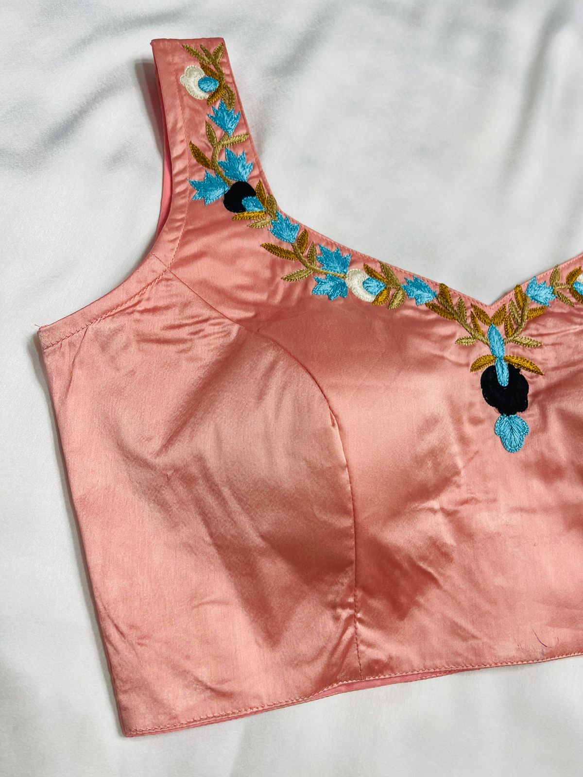 Peach Flesh Handwork Blouse