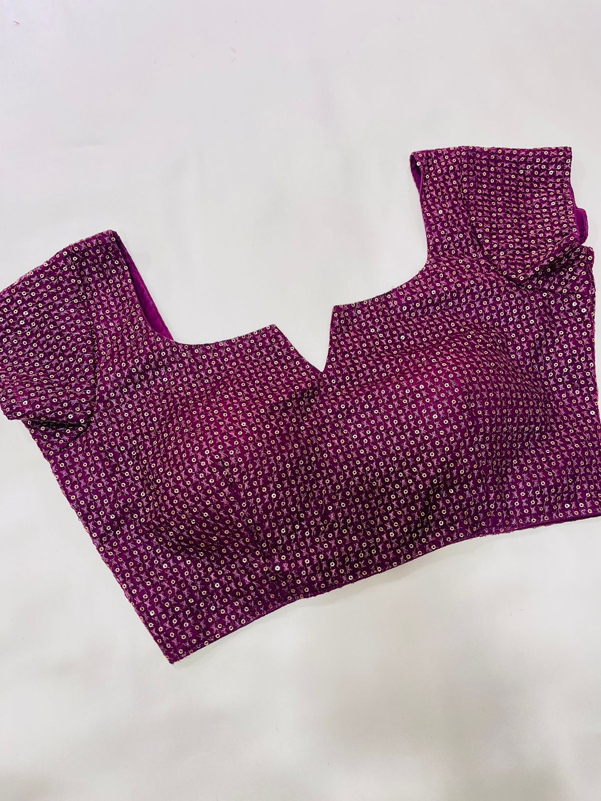 Plum Jam Sequin Blouse