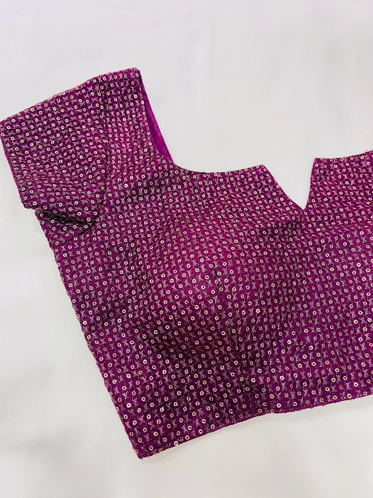 Plum Jam Sequin Blouse