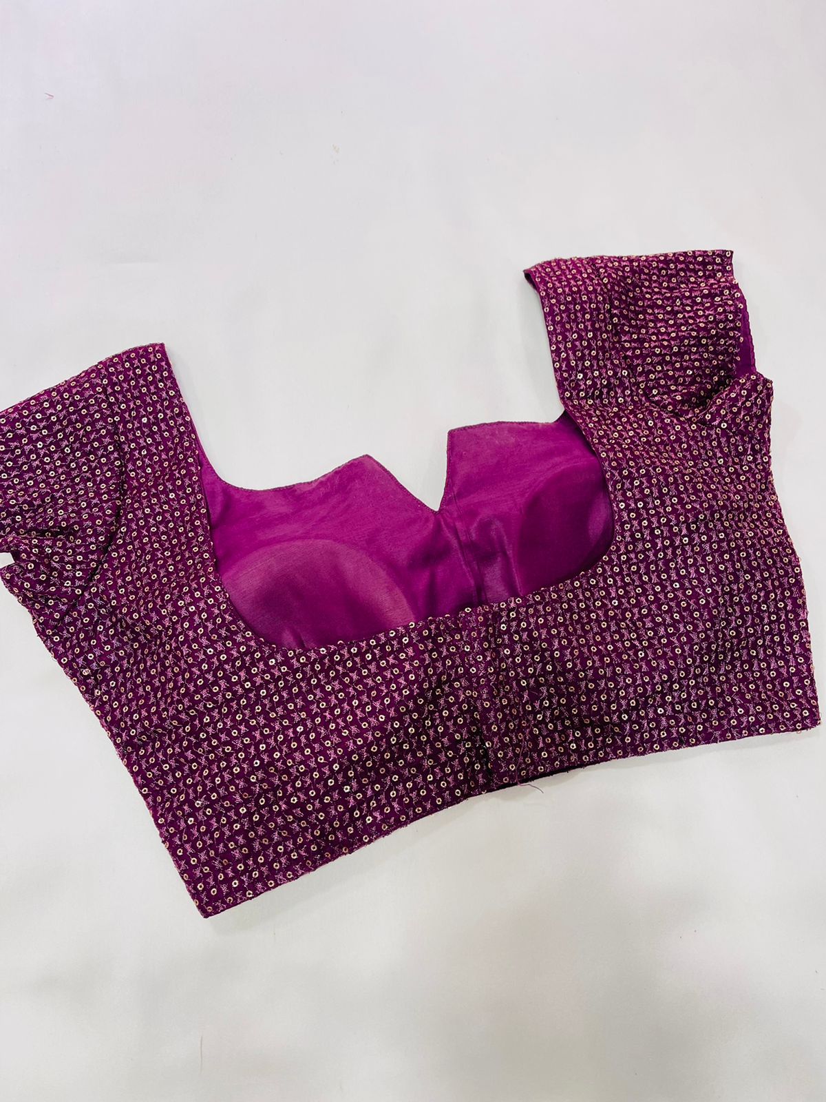 Plum Jam Sequin Blouse