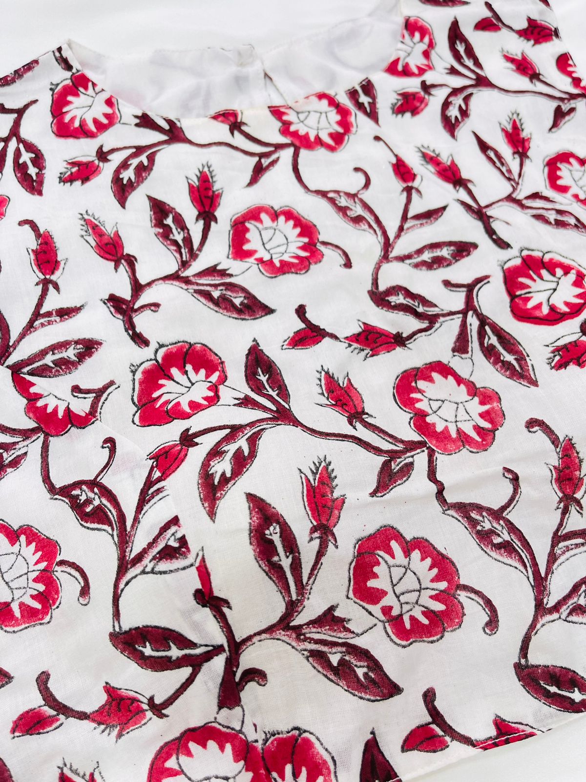 Dove Cotton Printed Blouse