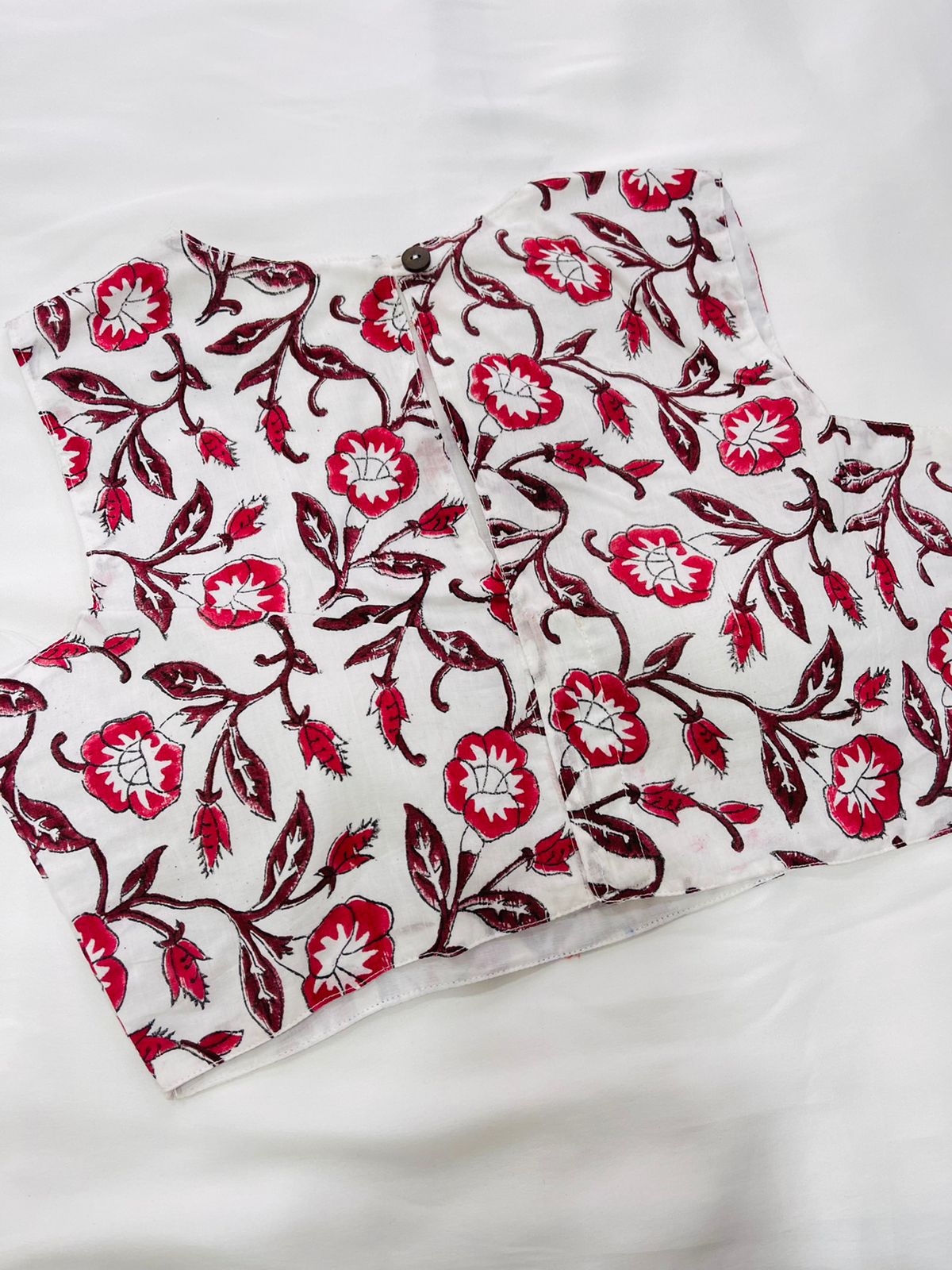Dove Cotton Printed Blouse