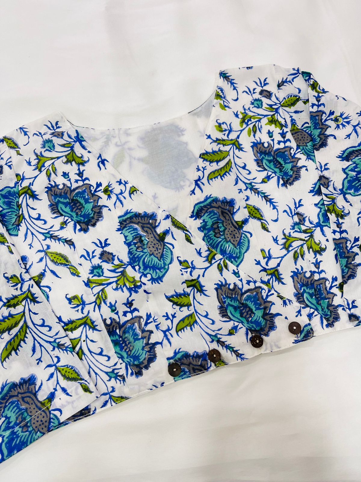 Nazakat Cotton Printed Blouse