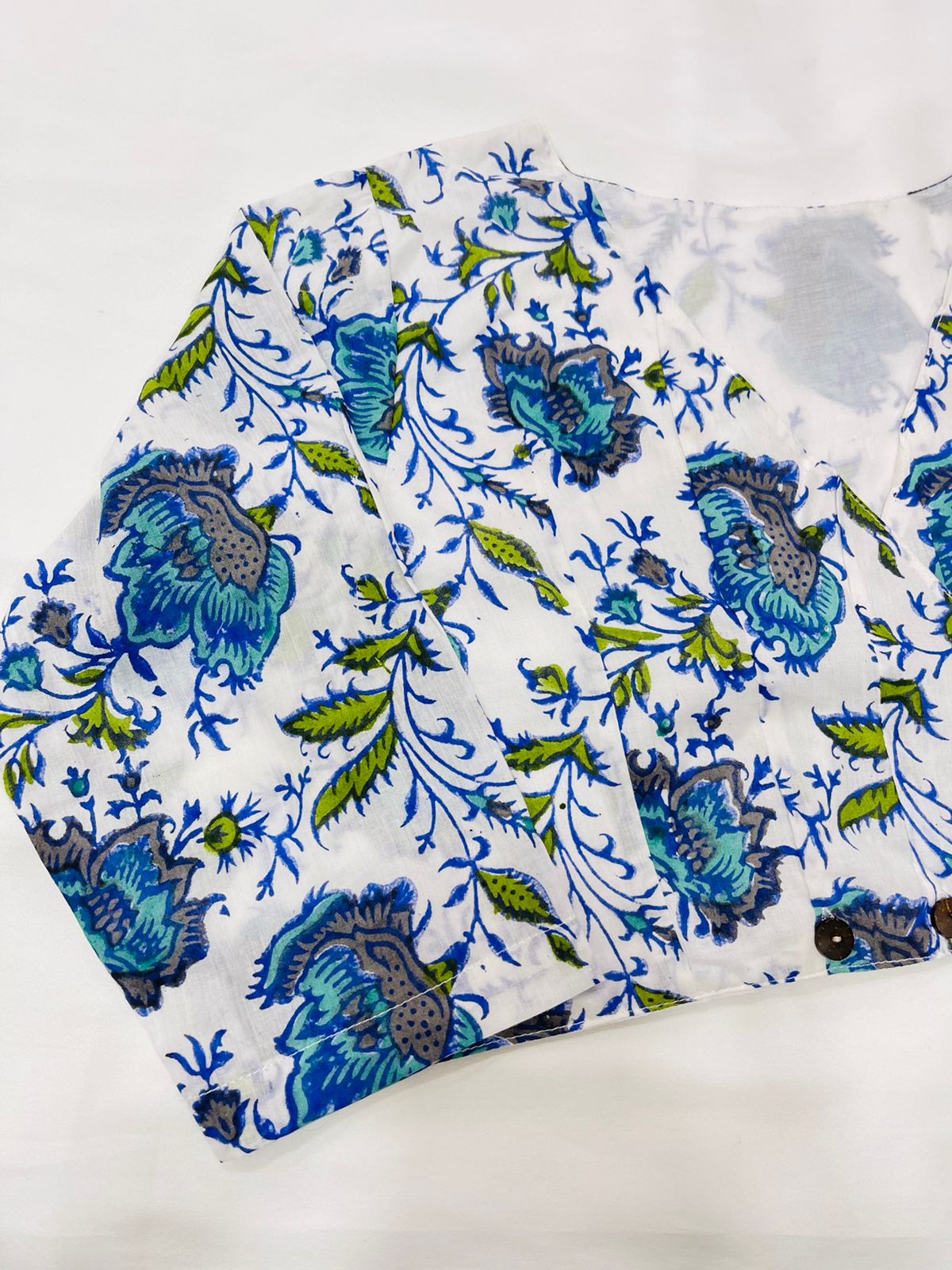 Nazakat Cotton Printed Blouse