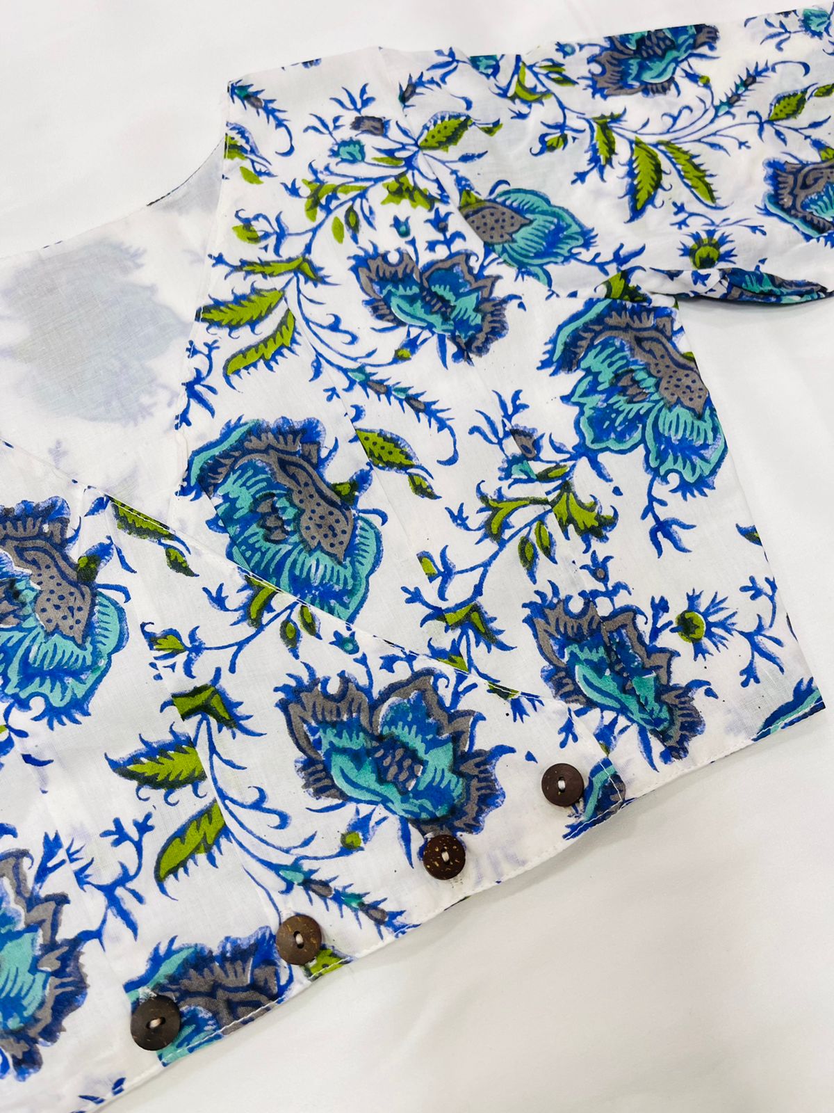 Nazakat Cotton Printed Blouse