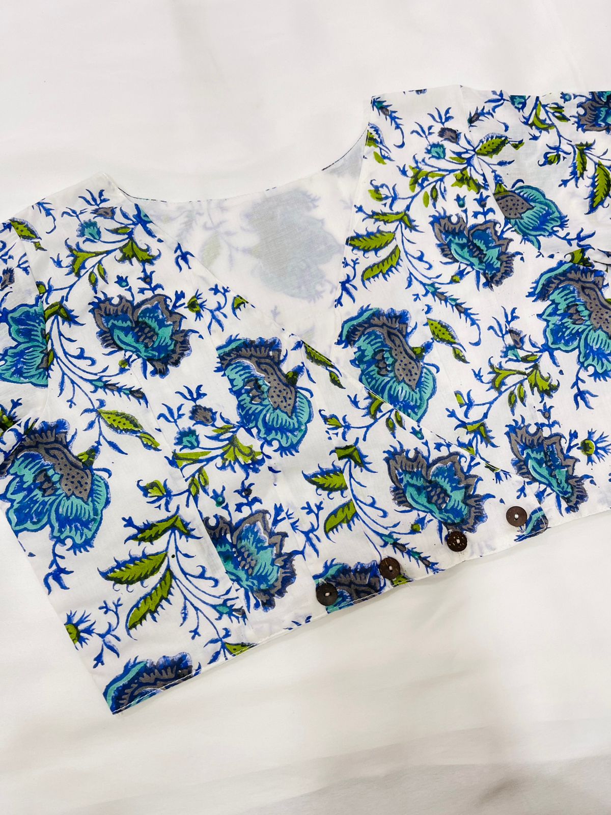 Nazakat Cotton Printed Blouse