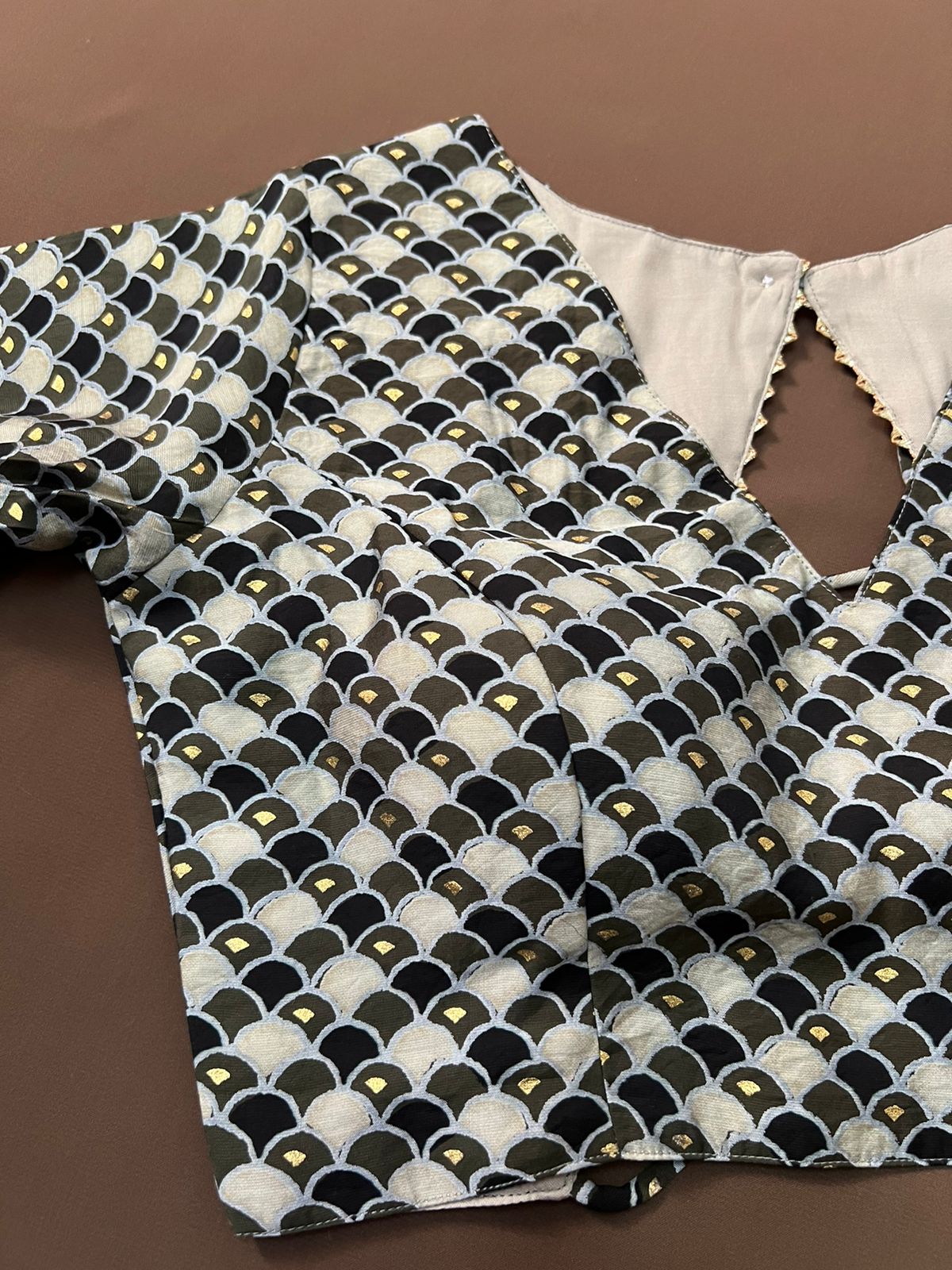 Black Clouds Cotton Blouse