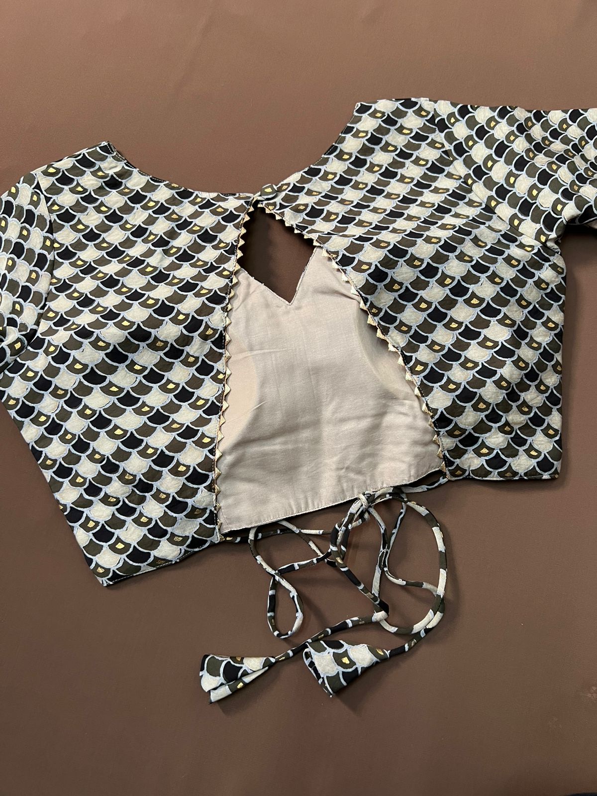 Black Clouds Cotton Blouse