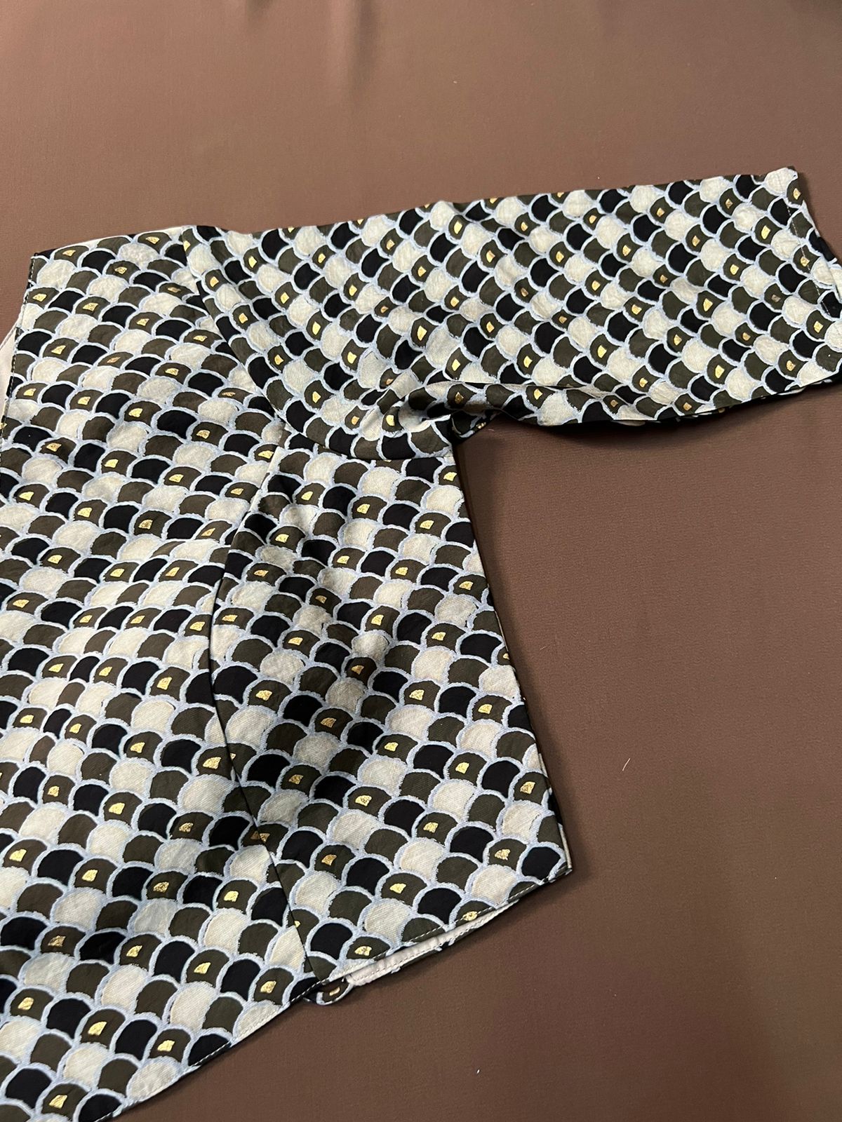 Black Clouds Cotton Blouse