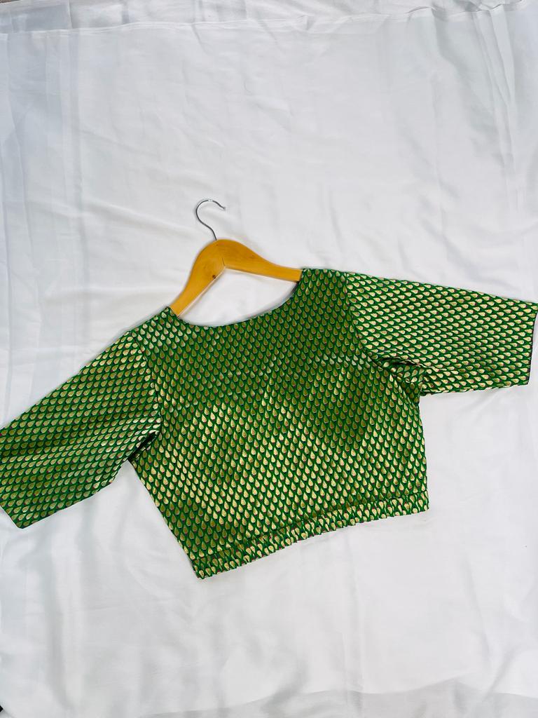 Refresh Green Banarasi Blouse