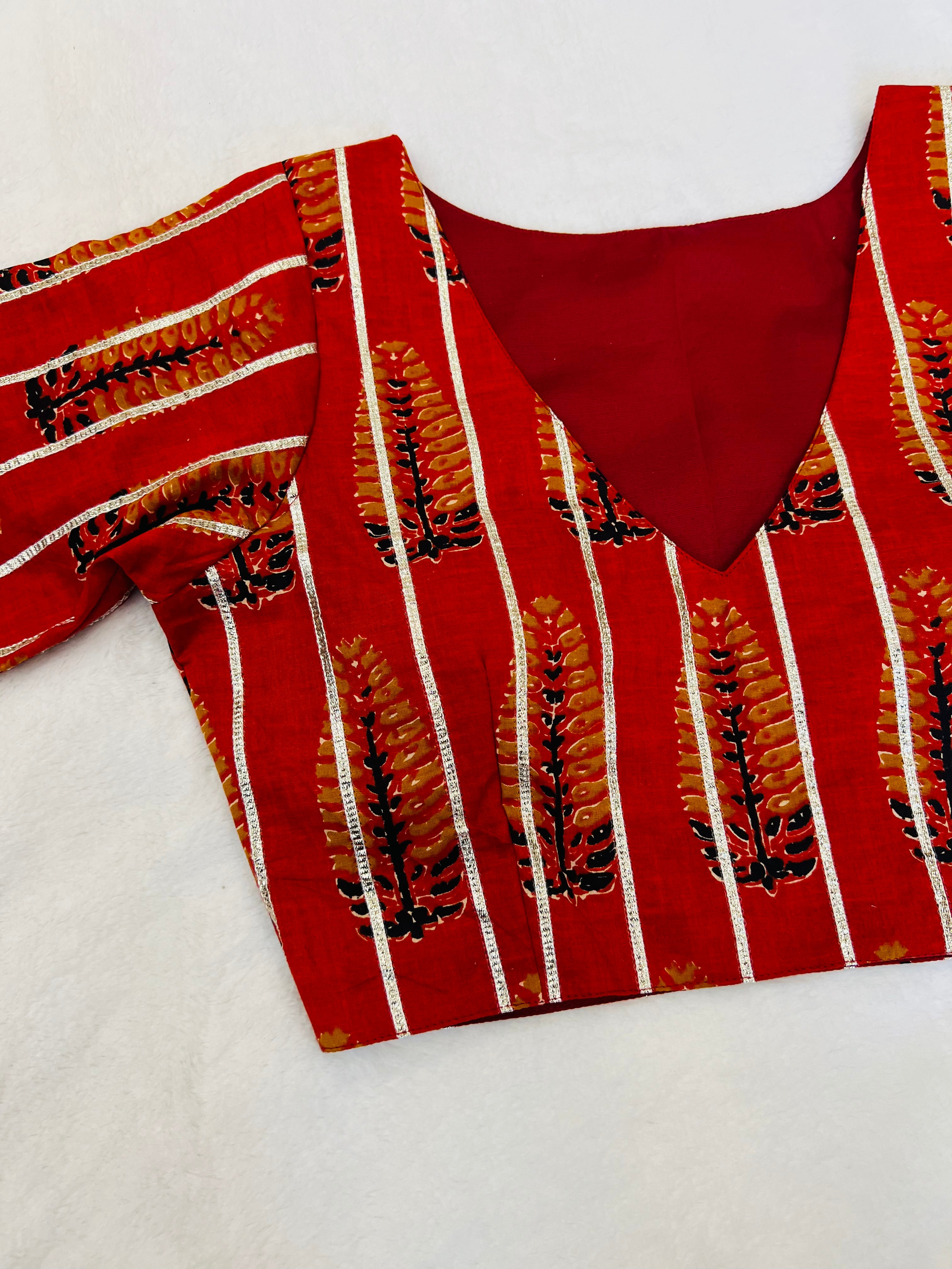 The Heritage Cotton Maroon Blouse