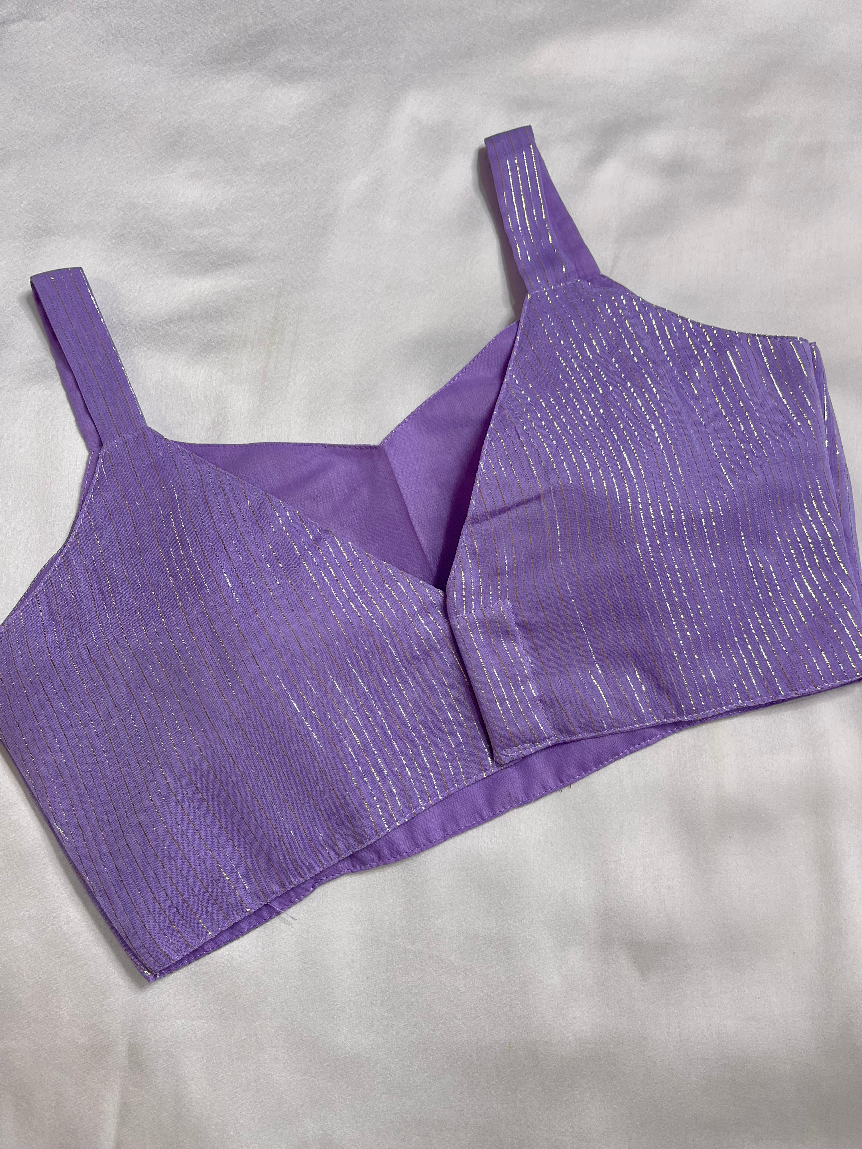 Purple Georgette Blouse